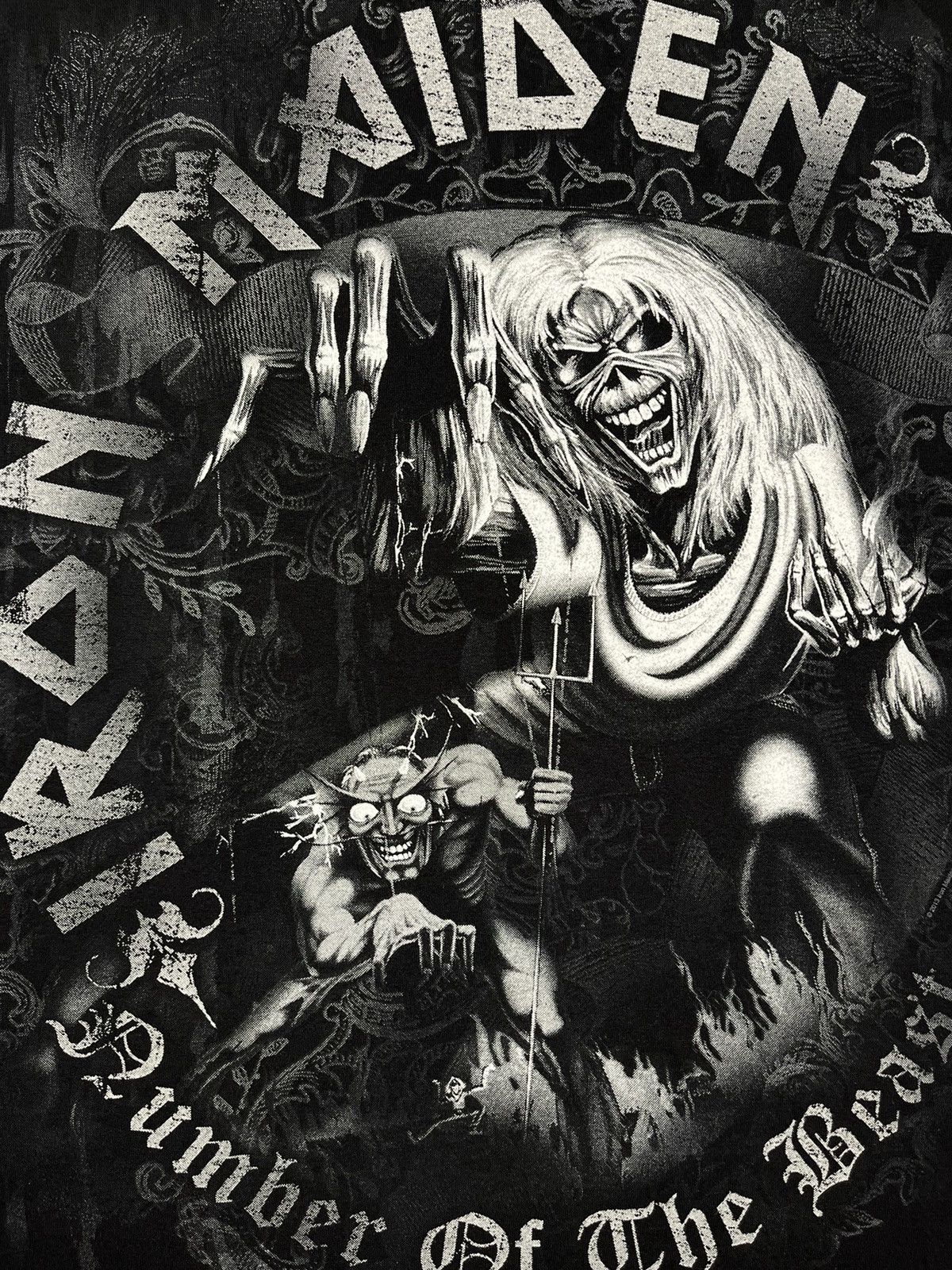 Band Tees Vintage Iron Maiden AOP rock band tee 90’s Size US S / EU 44-46 / 1 - 7 Thumbnail