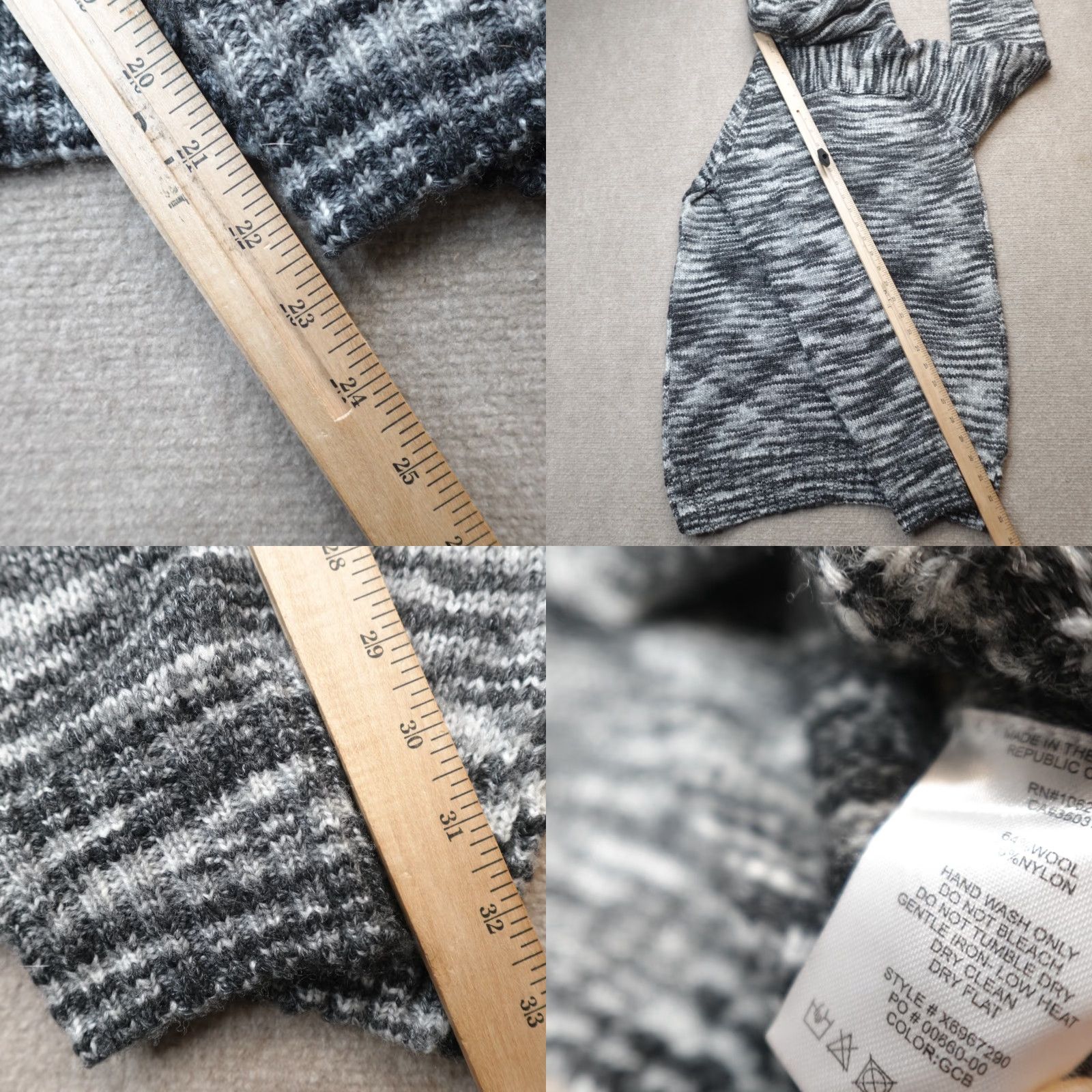 Vintage VINTAGE Joe's Jeans Sweater XL Gray Raglan Wool Blend Pullover Mens Winter Fall Size US XL / EU 56 / 4 - 8 Thumbnail