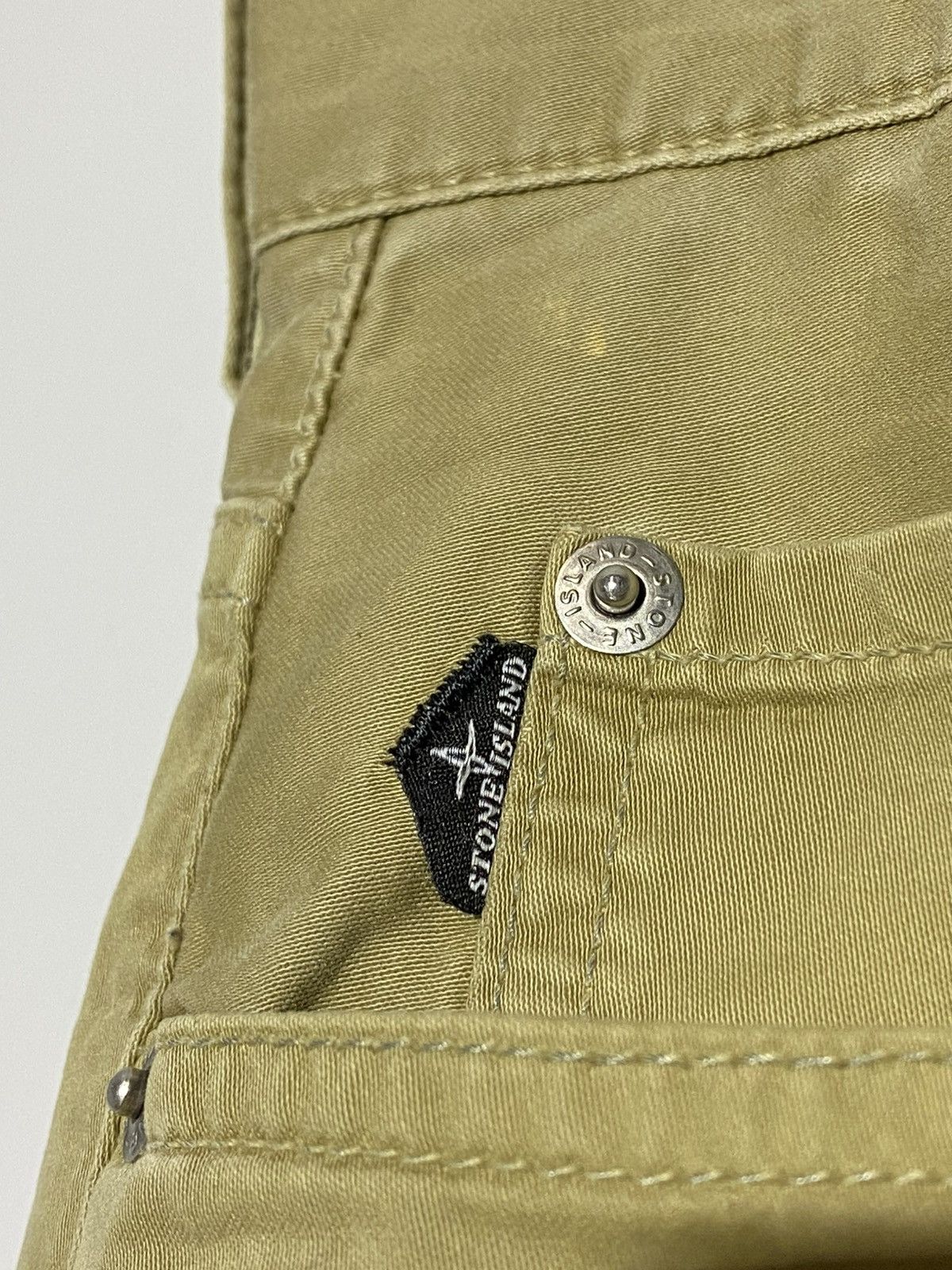 Stone Island Vintage Stone Island Pants Beige Luxury Pants 32x34 Size US 32 / EU 48 - 8 Thumbnail