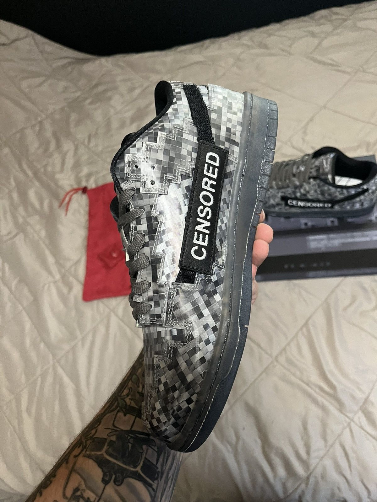Fugazi Fugazi Censored Dunk Low Size 11 New Size US 11 / EU 44 - 4 Thumbnail