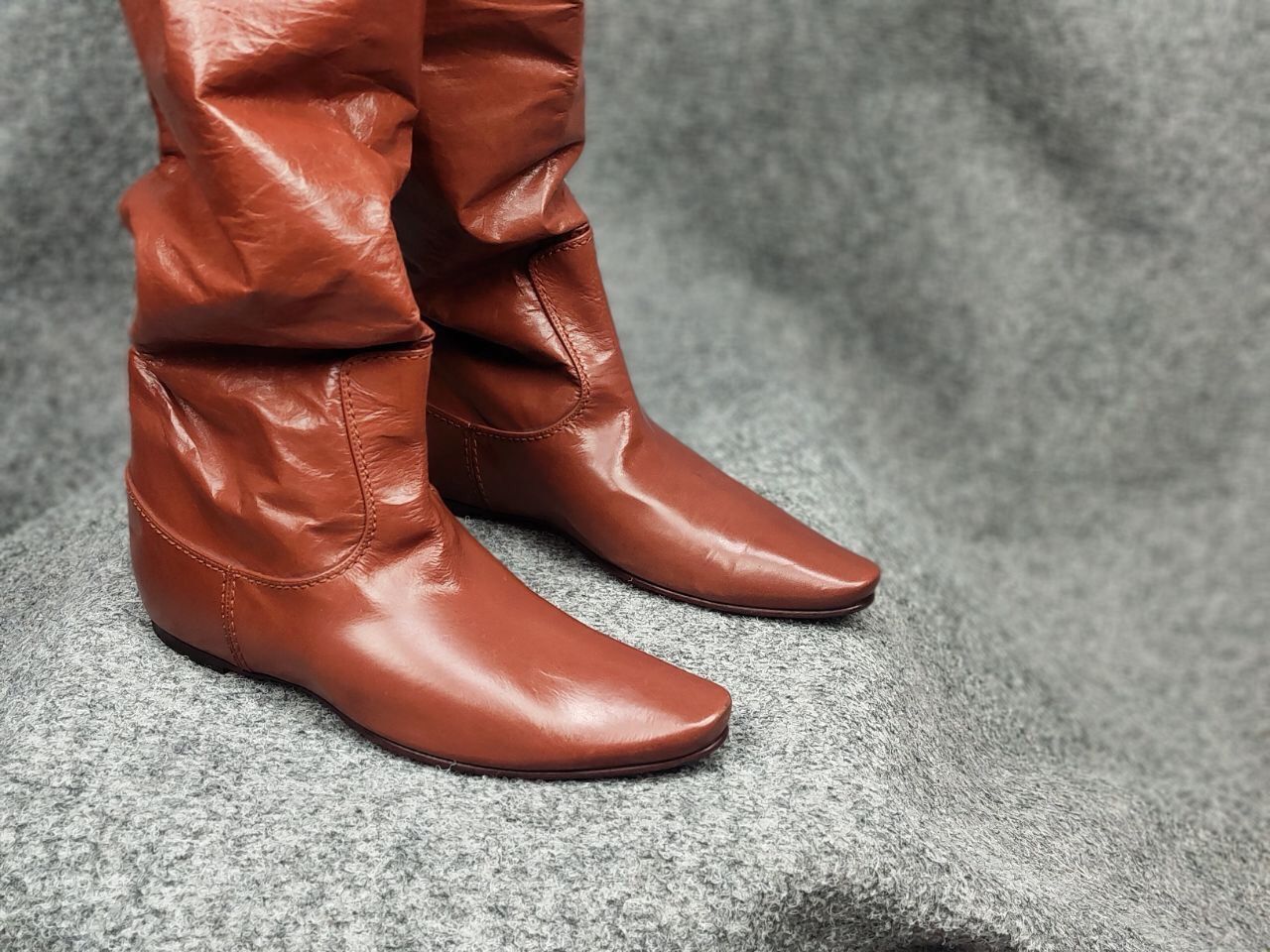 Bottega Veneta Rare Bottega Veneta High Riding Brown leather Light Boots Size US 6 / IT 36 - 3 Thumbnail