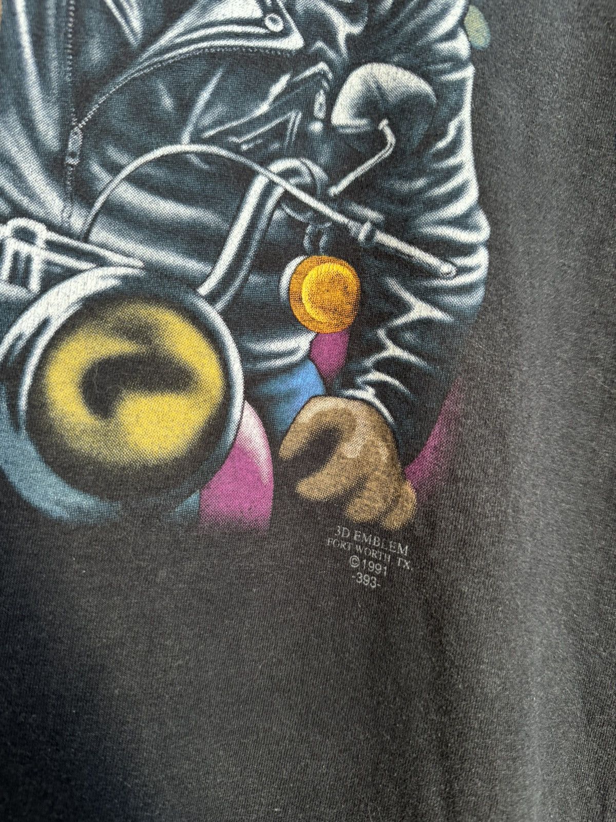 Harley Davidson Vintage 1991 3d emblem the great American hog Harley tee 90s Size US XL / EU 56 / 4 - 7 Thumbnail