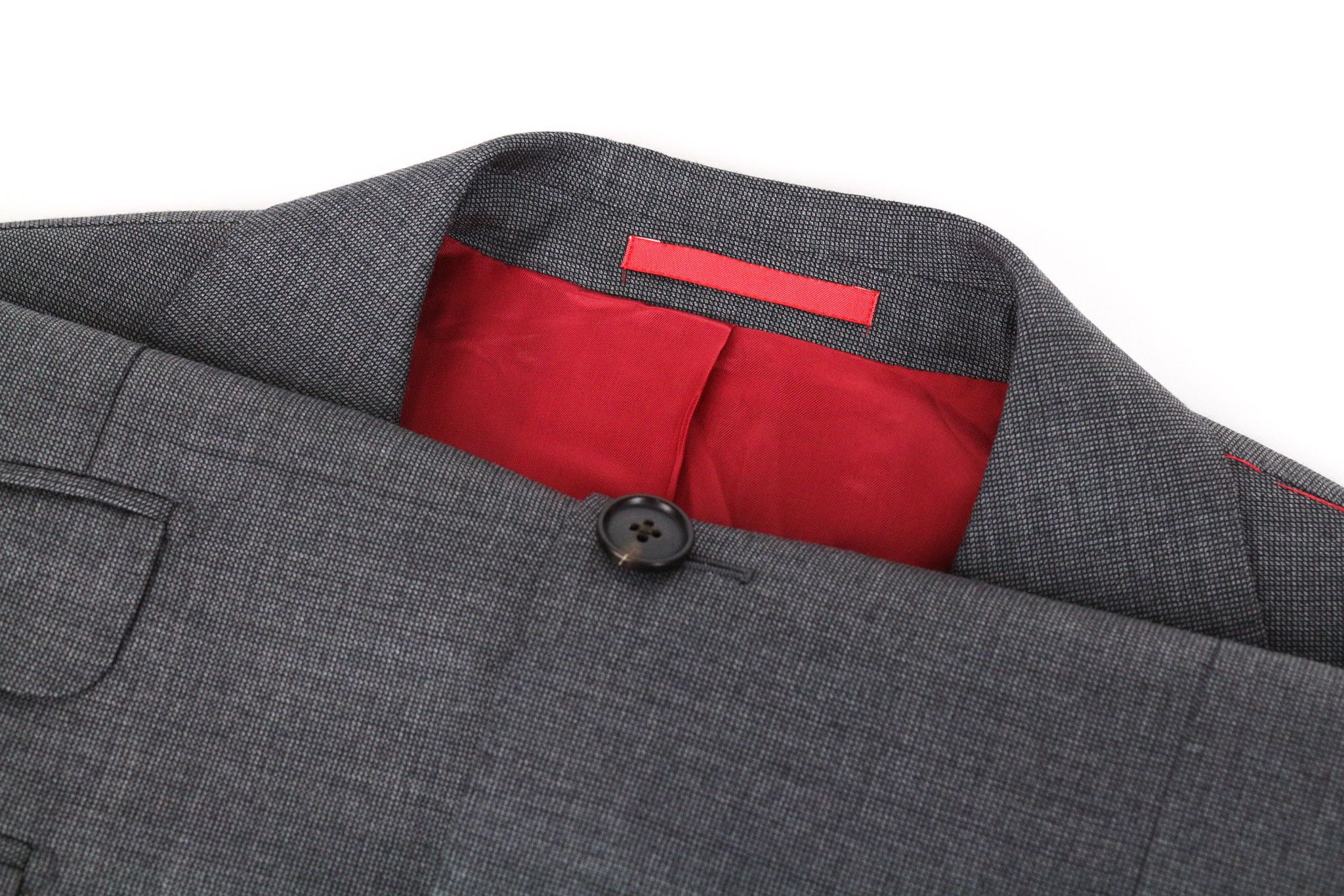 Suitsupply SIENNA UK38R Wool Grey Birdseye Straight-Slim Blazer 73452 Size 38R - 4 Thumbnail