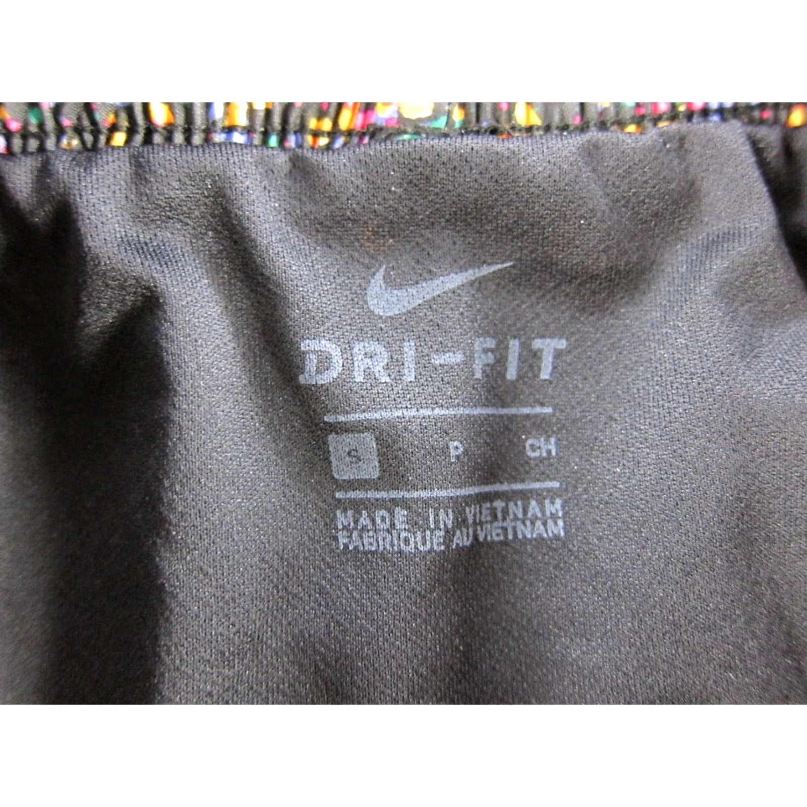 Nike Nike Dry Fit Running Short S Womens S Black Polyester Blend Pockets 27" waist 11" crotch rise 40" hip 3" inseam Built In Liner Speckled Purple Pink Size 28" / US 6 / IT 42 - 4 Thumbnail