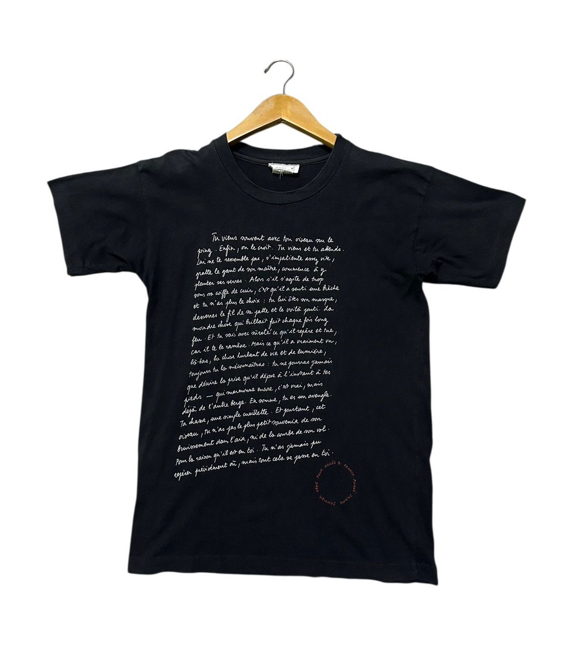 agnes b. Vintage 1996 Agnes B pour France Andre Jamme Janvier tshirt Size US S / EU 44-46 / 1 - 2 Thumbnail