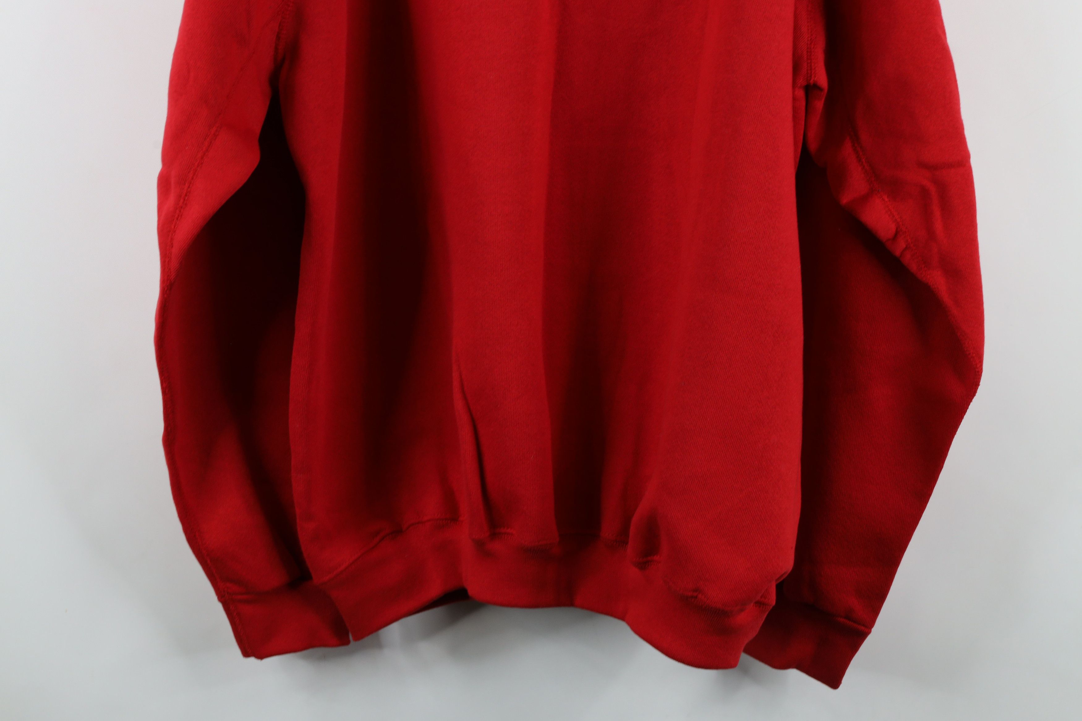 Vintage Deadstock Vintage 90s Streetwear Crewneck Sweatshirt Red USA Size US XL / EU 56 / 4 - 9 Thumbnail