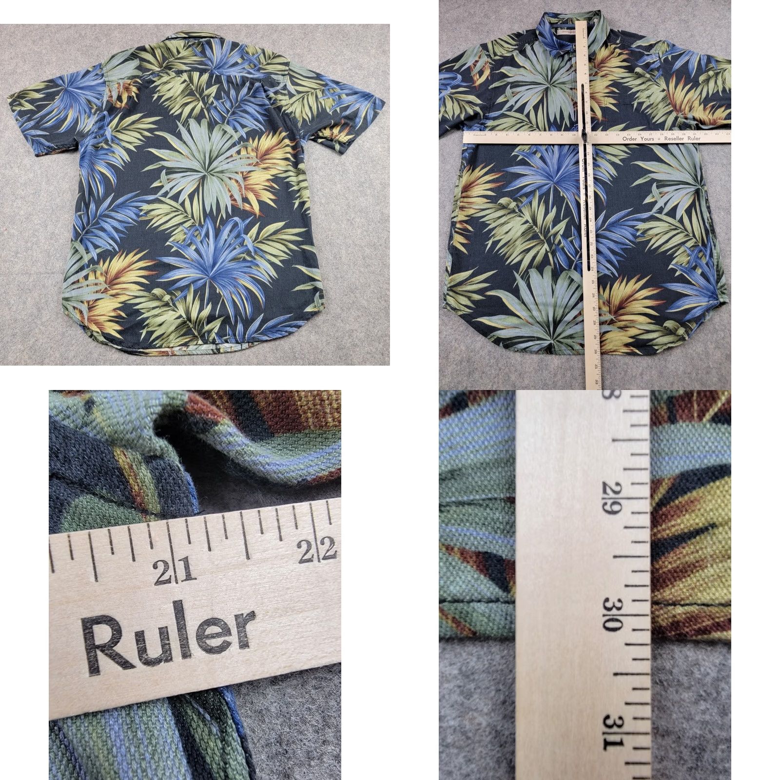 Tommy Bahama Tommy Bahama Shirt Mens Medium Blue Short Sleeve Pullover Silk Cotton Tropical Size US M / EU 48-50 / 2 - 9 Thumbnail