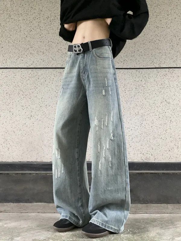 Japanese Brand × Jean Retro loose casual straight leg jeans Size US 32 / EU 48 - 5 Thumbnail