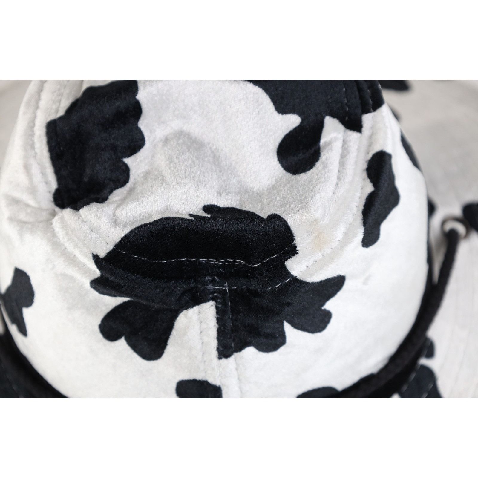 Vintage Vintage 90s Streetwear Cowgirl Cow Spots Velour Cowboy Hat Size ONE SIZE - 8 Thumbnail