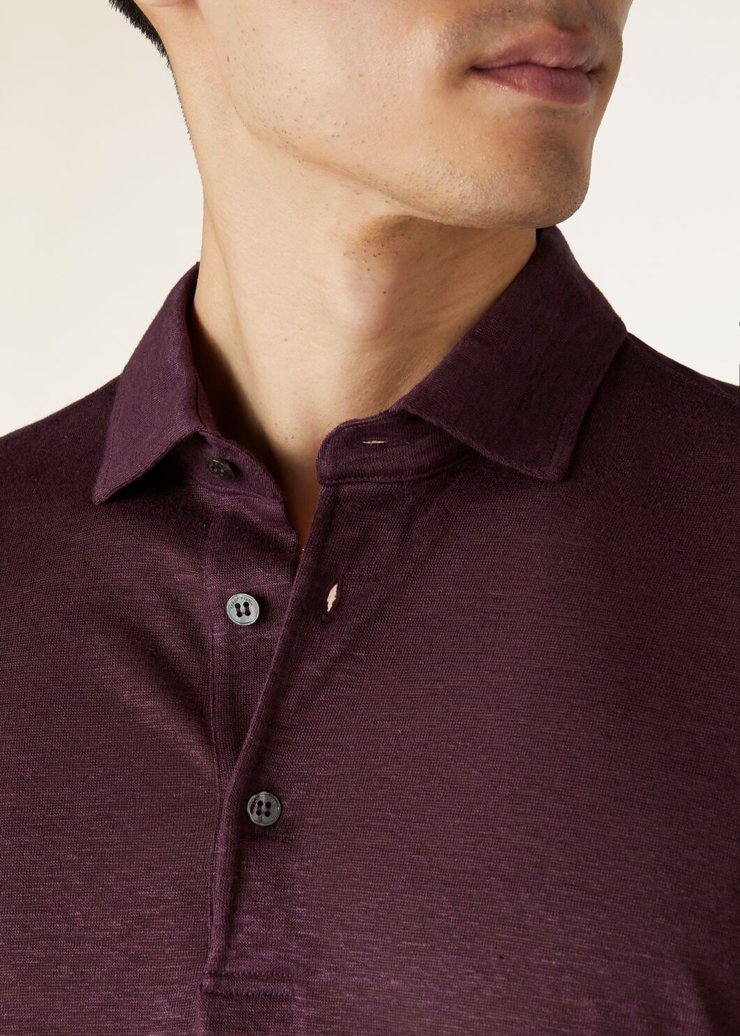 Loro Piana o1w1db10125 FAI1314 Polo Shirt in Burgundy Size US XL / EU 56 / 4 - 3 Thumbnail