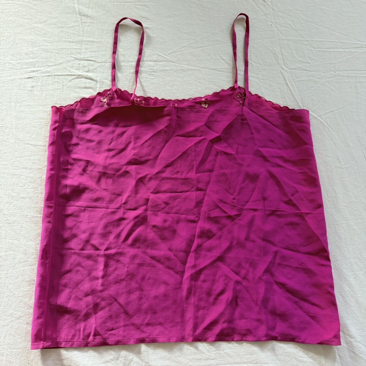 Guy Laroche Vintage Guy Laroche by Tze Paris Silk Fuchsia Camisole Top Size M / US 6-8 / IT 42-44 - 8 Thumbnail