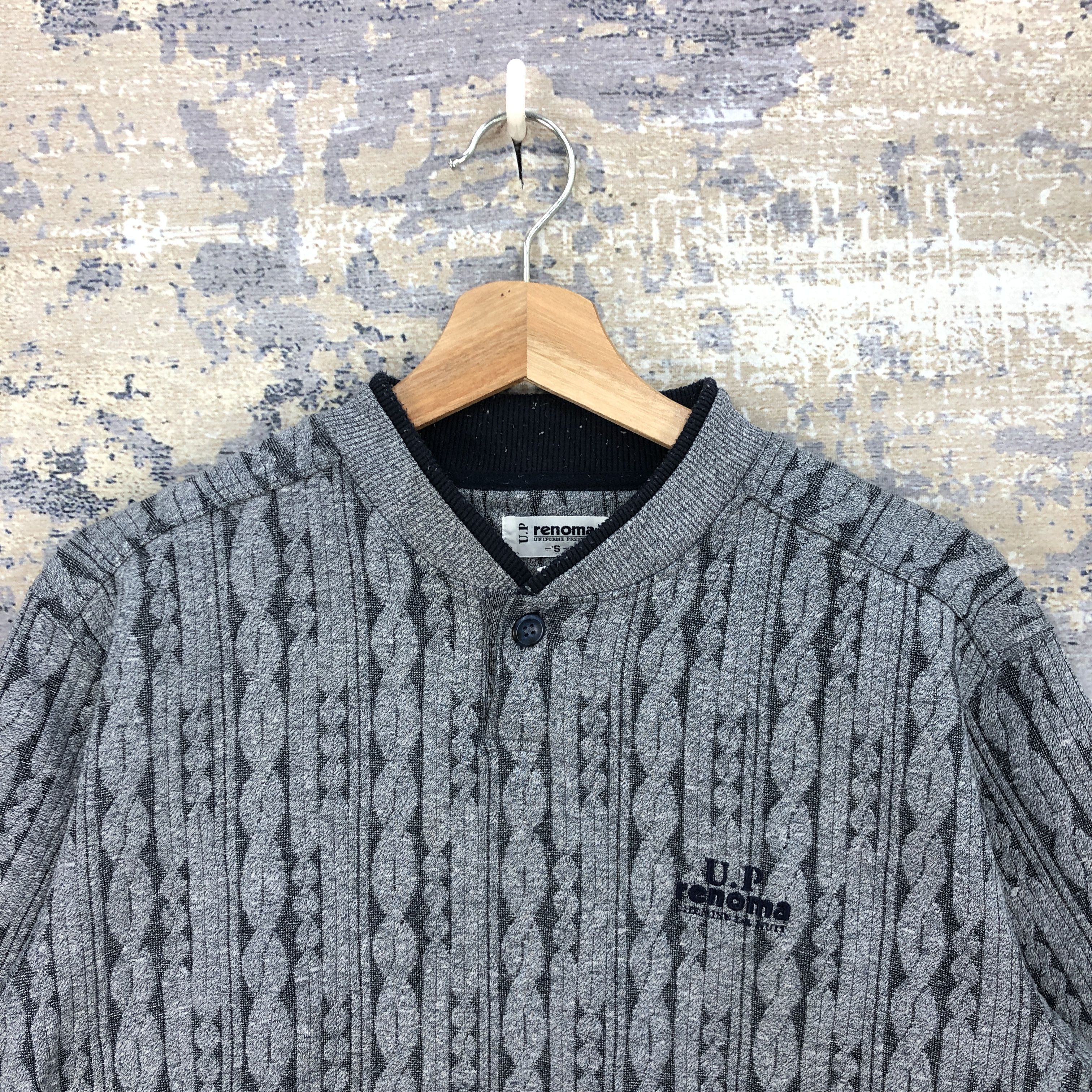 Renoma 90s Renoma Sweater Aran Isle Knitwear Sweatshirt Pullover Size US S / EU 44-46 / 1 - 4 Thumbnail
