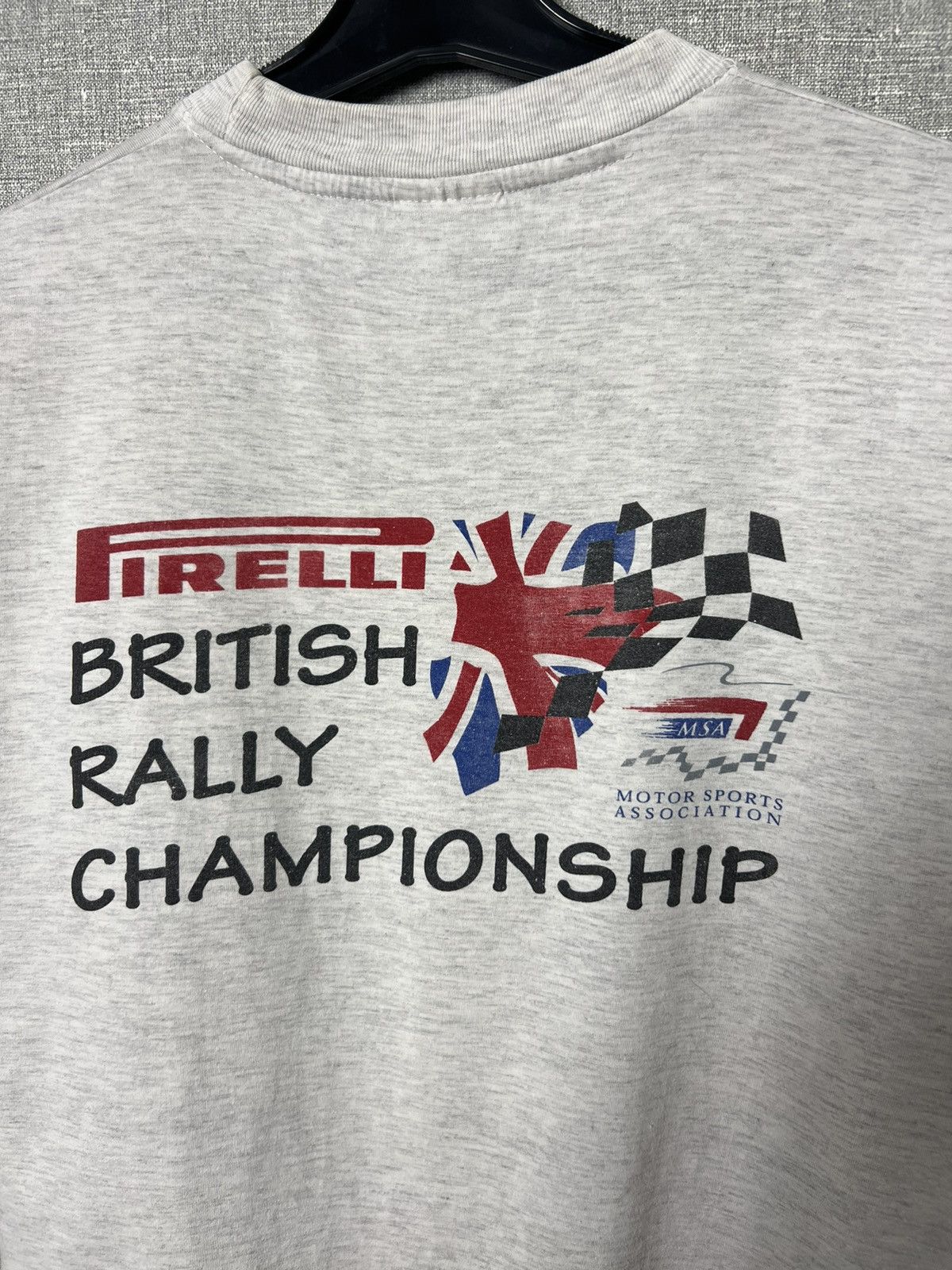 Pirelli Vintage 90s Pirelli British Rally Championship MSA Tee Size US L / EU 52-54 / 3 - 3 Thumbnail
