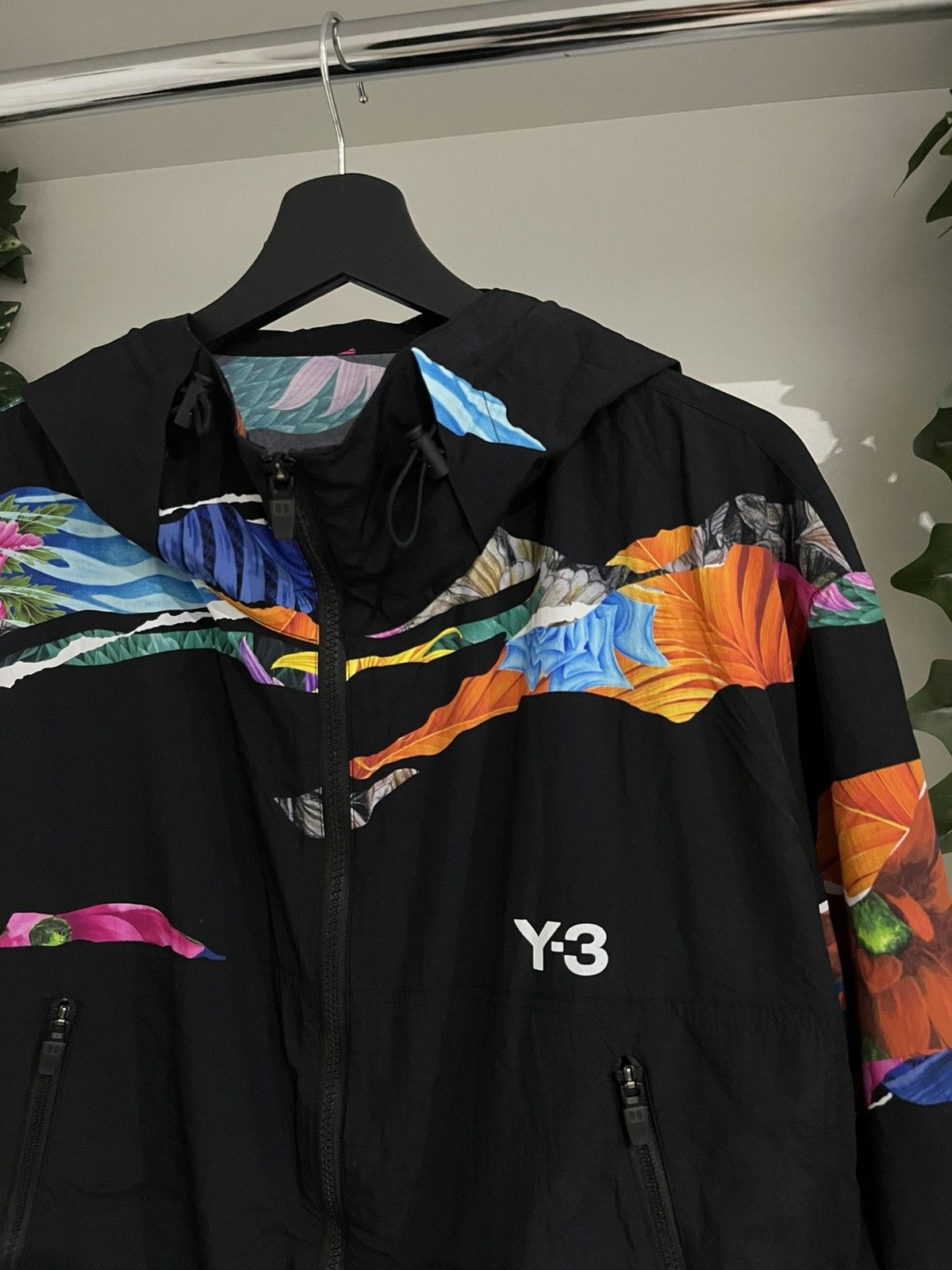 Yohji Yamamoto Y-3 by Yohji Yamamoto Floral Print Windbreaker Jacket Size US L / EU 52-54 / 3 - 8 Thumbnail