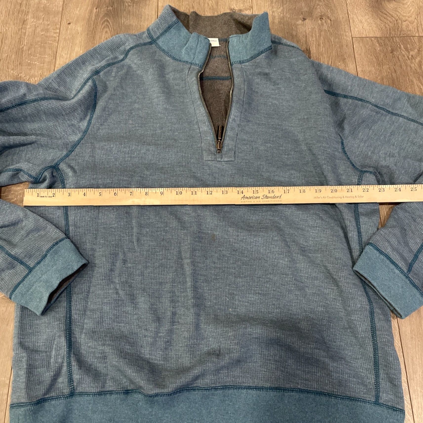 Tommy Bahama Tommy Bahama Sweater Mens L Reversible Quarter Zip Beige Knit Casual 90s Size US L / EU 52-54 / 3 - 3 Thumbnail