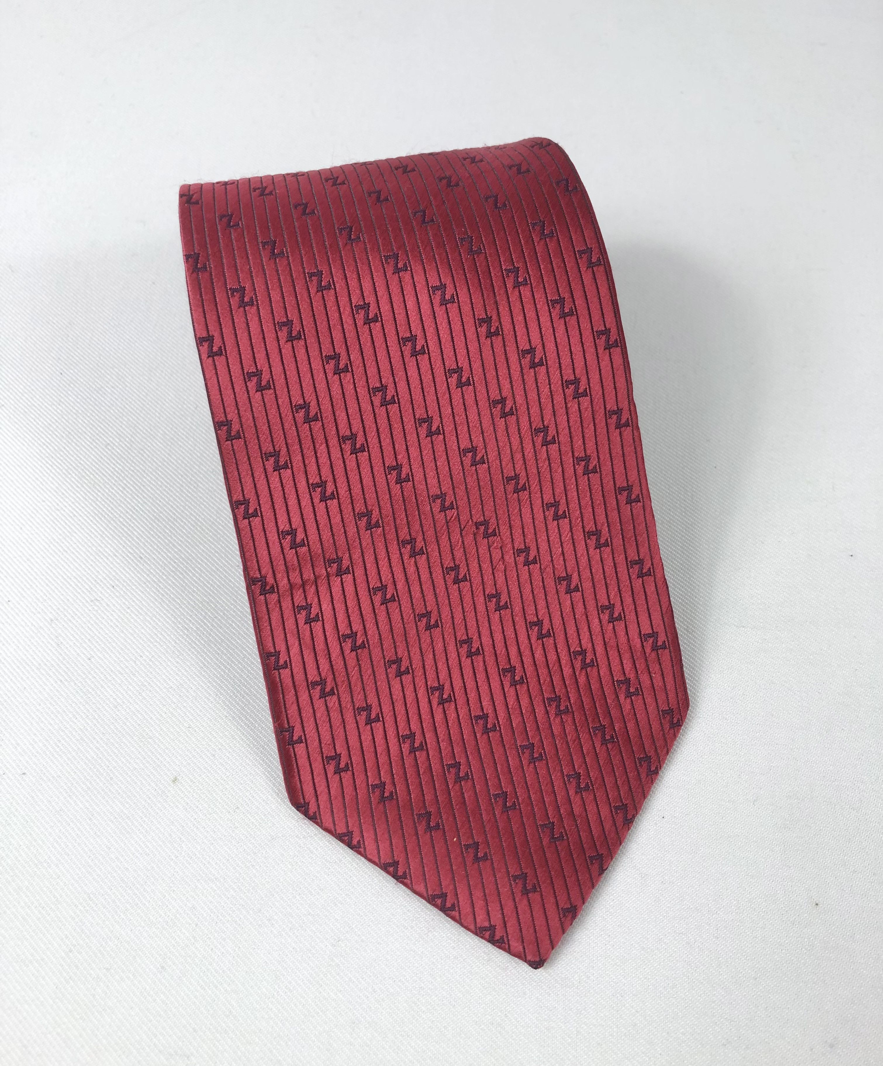 Ermenegildo Zegna Rare Ermenegildo Zegna Monogram Silk Tie Made in Italy Size ONE SIZE - 1 Thumbnail