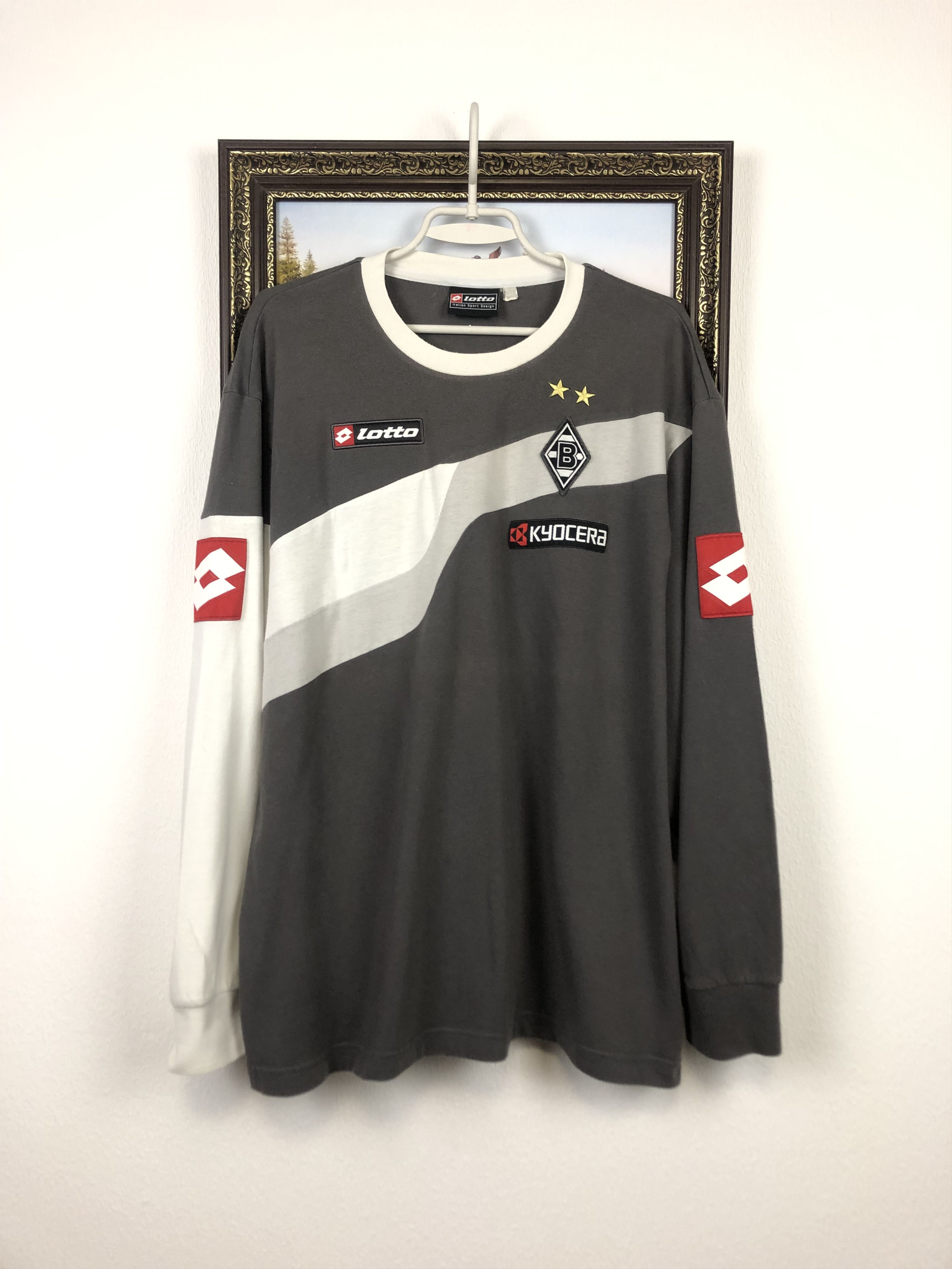 Lotto Sport Borussia Mönchengladbach Football Sweatshirt Shirt Soccer Size US XL / EU 56 / 4 - 1 Thumbnail
