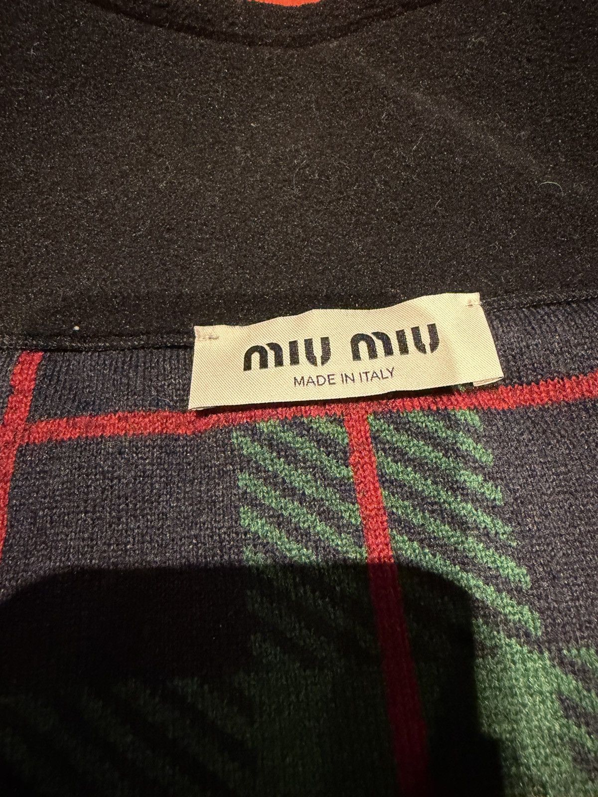 Miu Miu Checked Teddy Zipper Jacket Size US XL / EU 56 / 4 - 4 Thumbnail