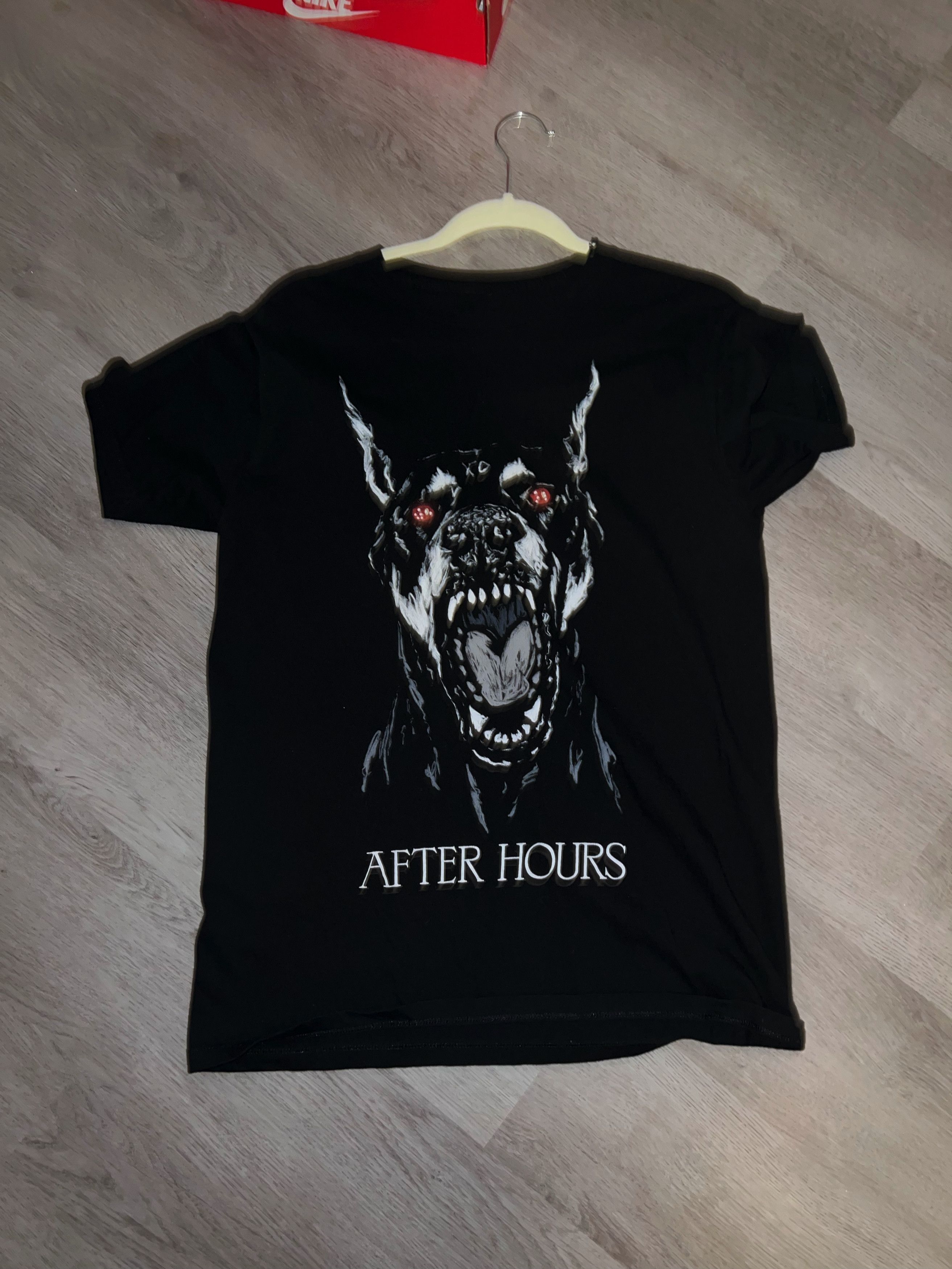 image of The Weeknd After Hours Dog Tee Size Medium in Black, Men's