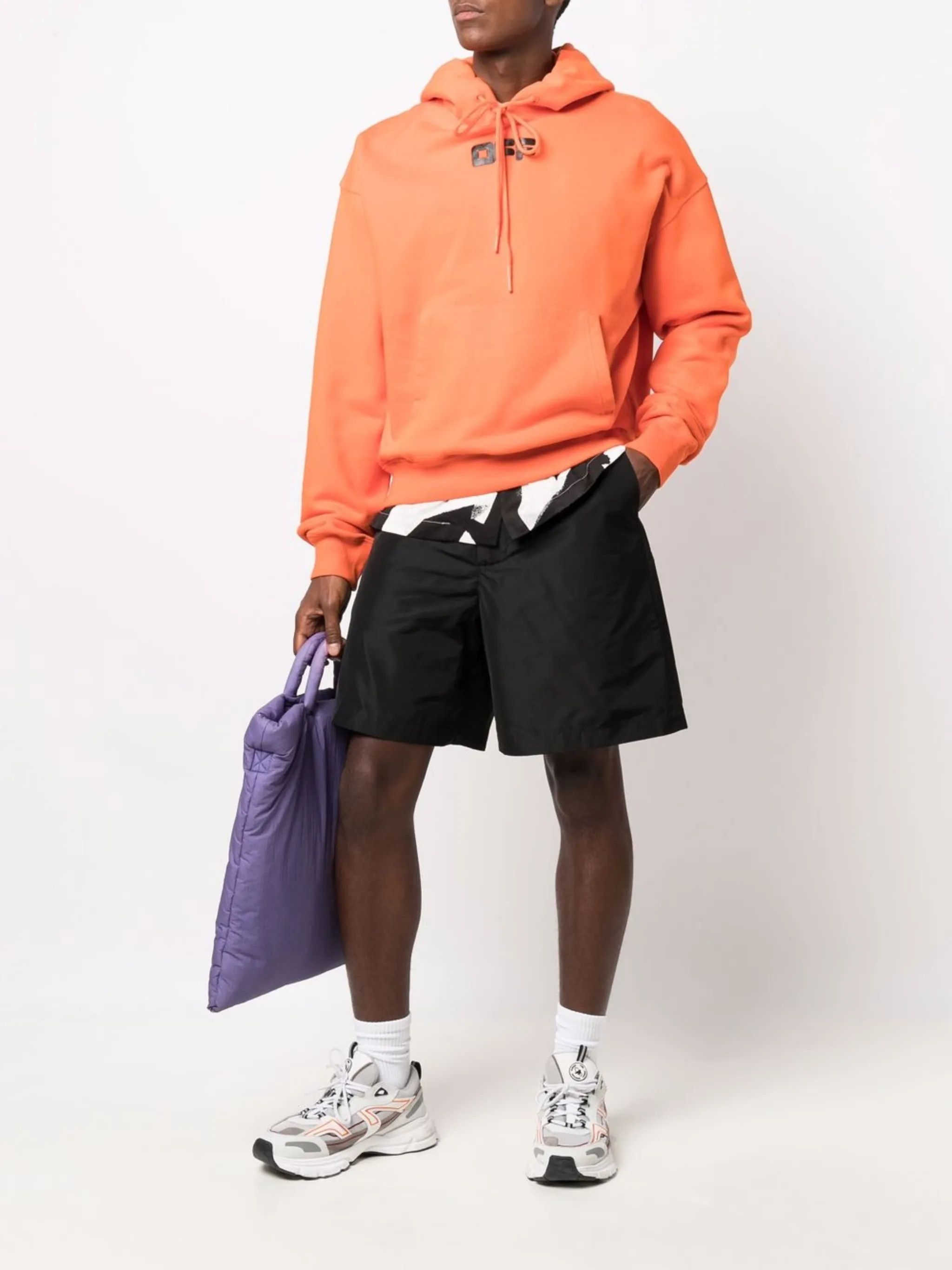 Off-White Orange Rubber Arrow Font Logo Oversized Hoodie Size US XL / EU 56 / 4 - 2 Thumbnail