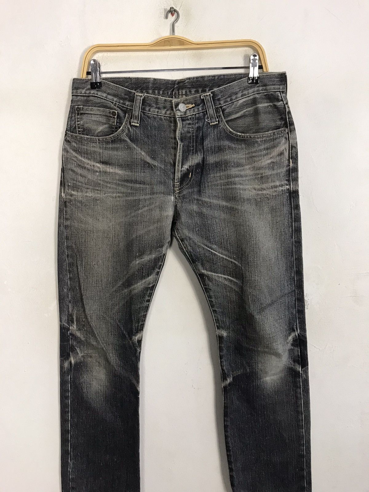 Japanese Brand TK Takeo Kikuchi Black Denim Slim Fit Buttonfly Size US 32 / EU 48 - 3 Thumbnail
