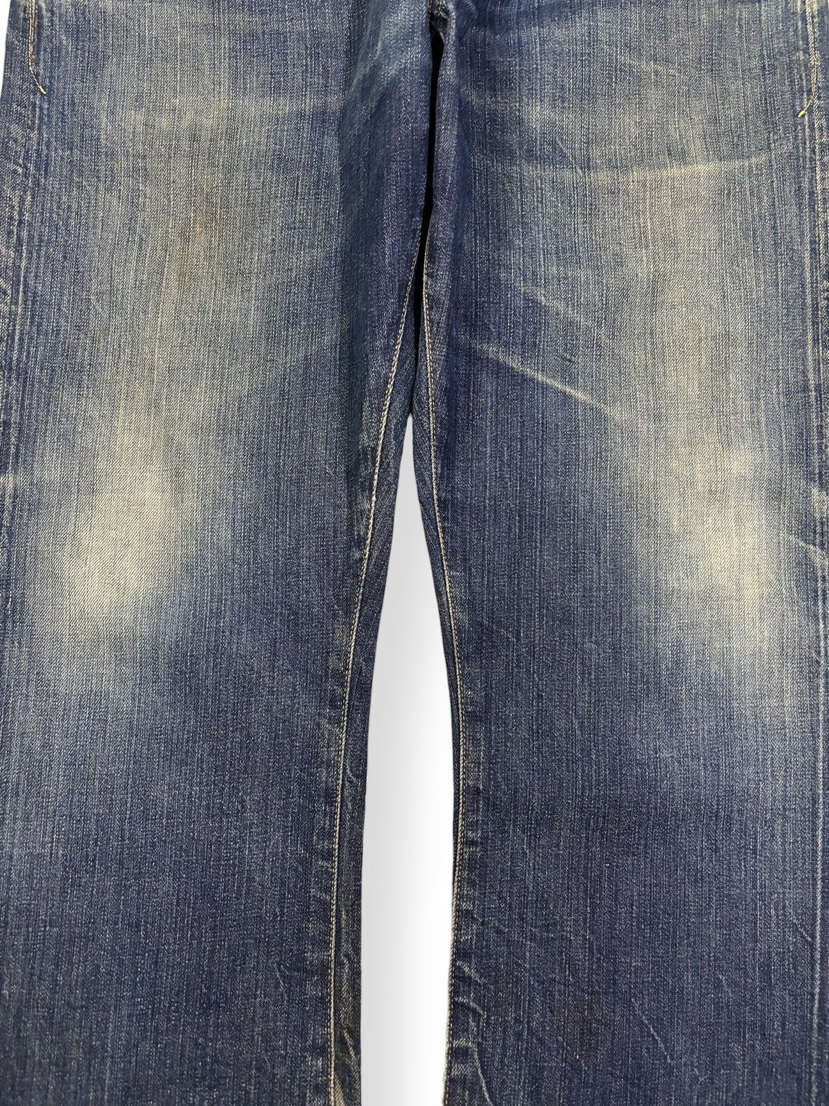 Earnest Sewn Vintage 2000s Earnest Sewn Half Selvedge Distressed Jeans Size US 35 - 7 Thumbnail