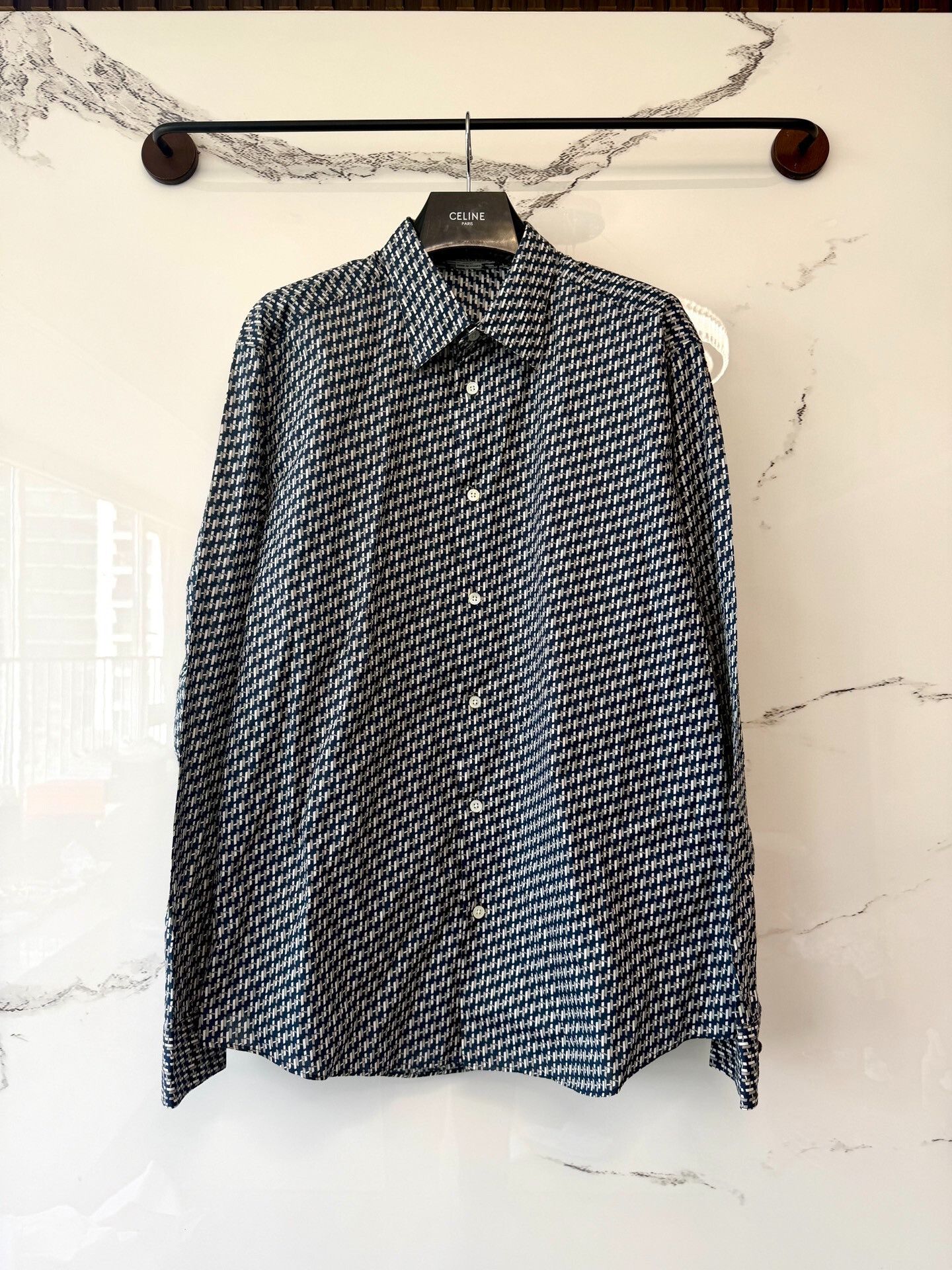 Hermes hermes printed long sleeve shirt Size US L / EU 52-54 / 3 - 1 Thumbnail