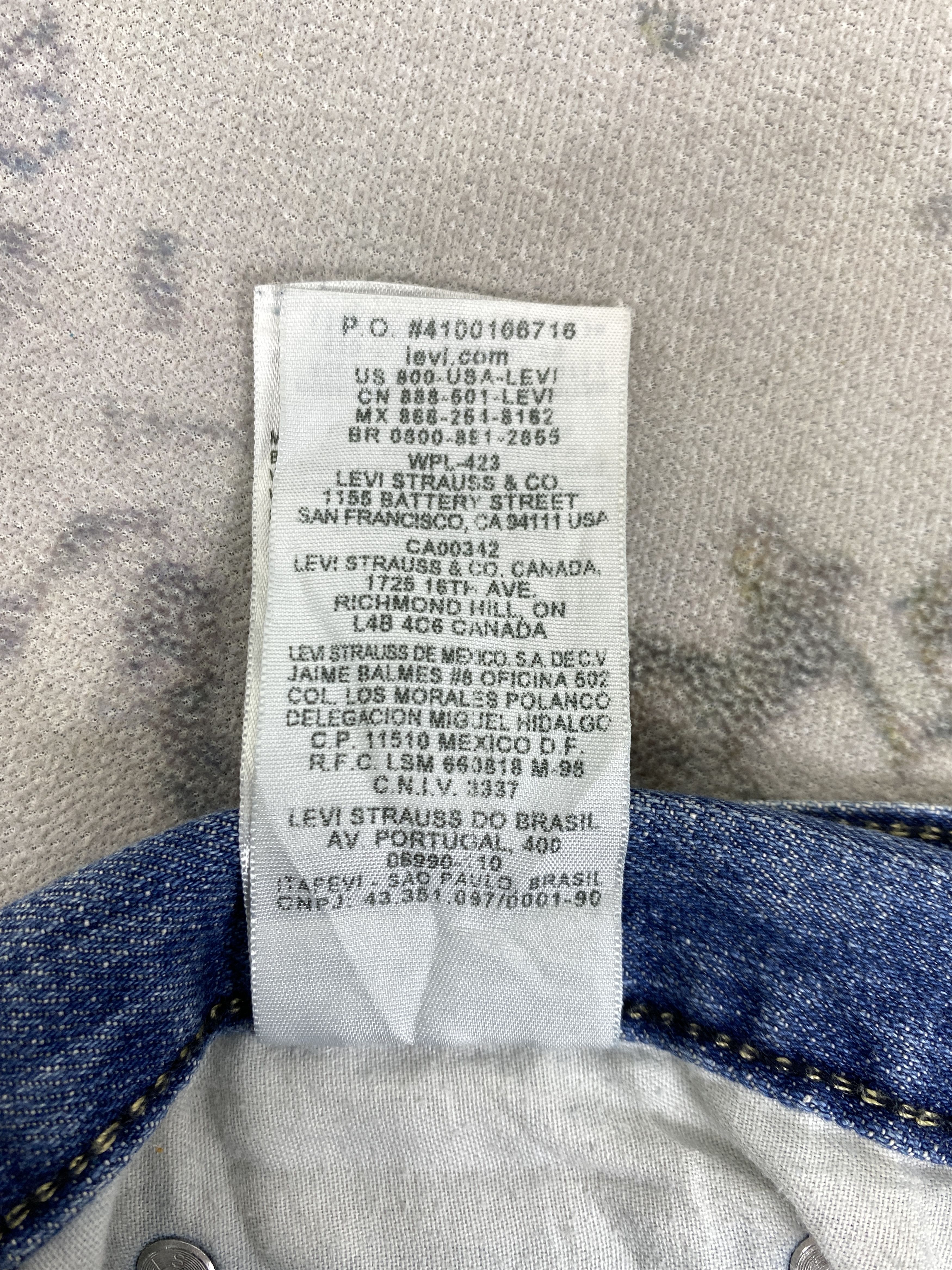 Levi's Distressed Blue Vintage Levi's 559 41x31.5 Denim -JN1444 Size US 41 - 11 Thumbnail