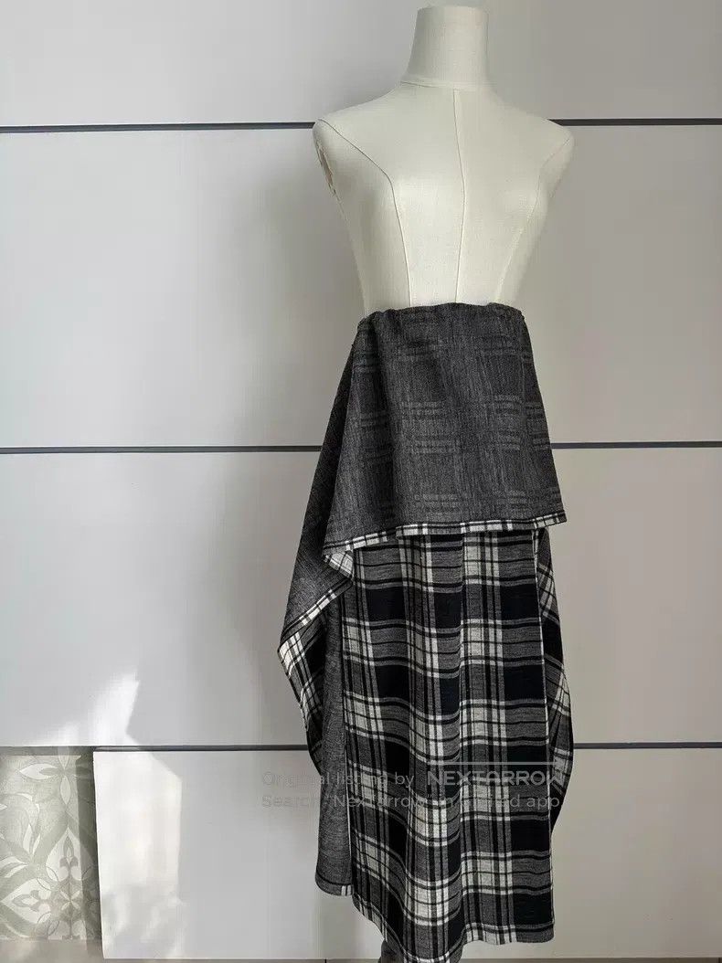 Comme des Garcons Comme des Garcons size F Apron Plaid Long Skirt Size 25" / US 0 / IT 36 - 6 Thumbnail