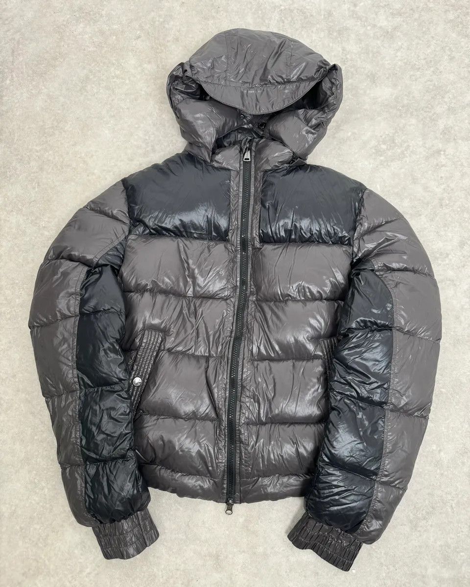 Vintage Massimo Rebecchi Black & Brown Hooded Puffer Jacket Size US M / EU 48-50 / 2 - 3 Thumbnail