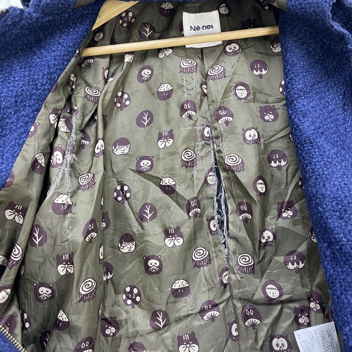 Designer × Issey Miyake × Ne-Net 💥Vintage Ne Net Tweed Hooded Jacket Size US M / EU 48-50 / 2 - 10 Thumbnail