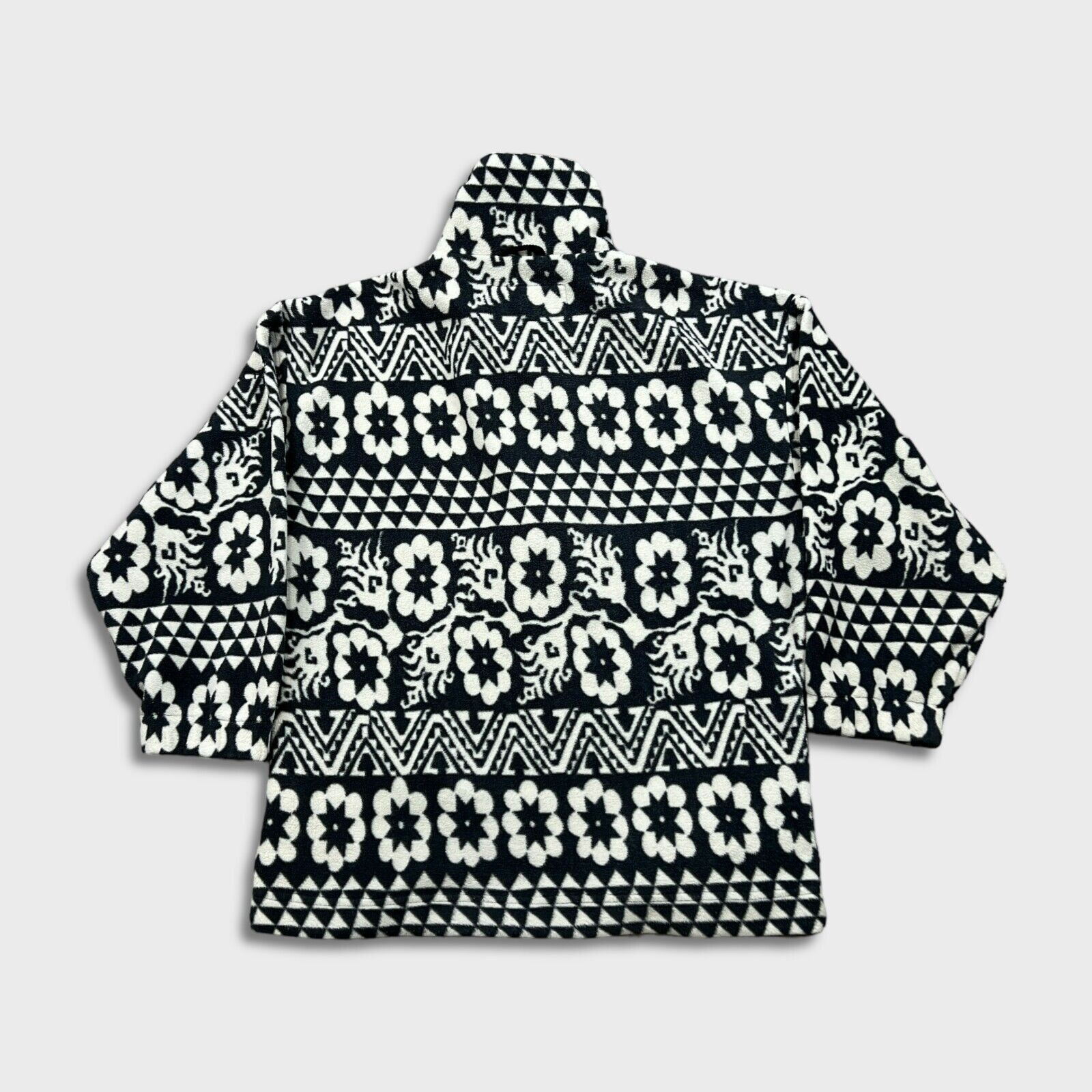 Vintage Vintage Floral Fleece Small Aztec Navajo 1/4 Zip 90s Jacket Size US S / EU 44-46 / 1 - 4 Thumbnail