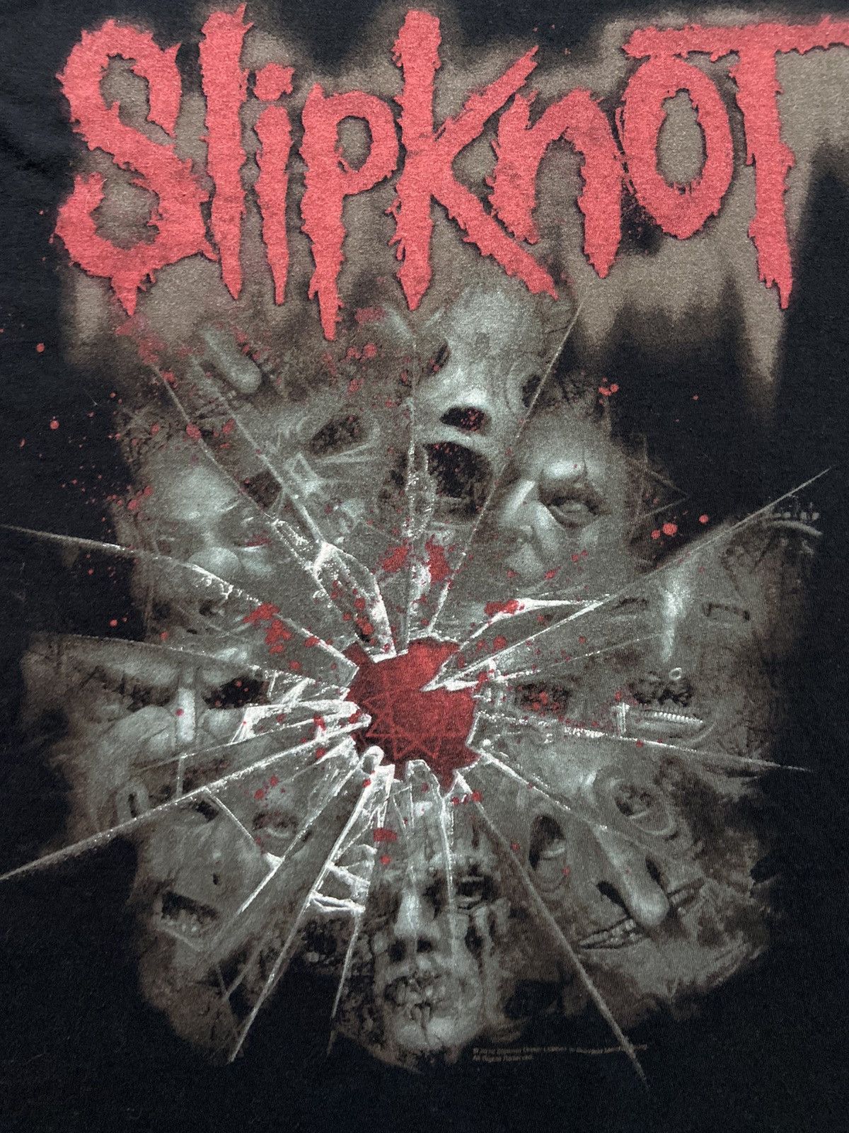 Band Tees Vintage Black T-Shirt Tee Slipknot Masks 2012 Size US M / EU 48-50 / 2 - 3 Thumbnail