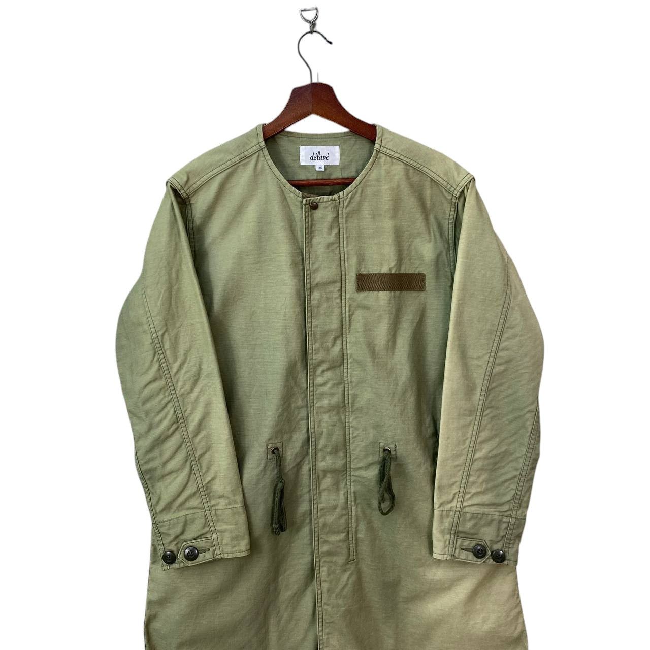 Japanese Brand DE'LAVE JAPAN PARKA FADED GREEN MILITARY ROUNDNECK COLLAR Size US S / EU 44-46 / 1 - 2 Thumbnail