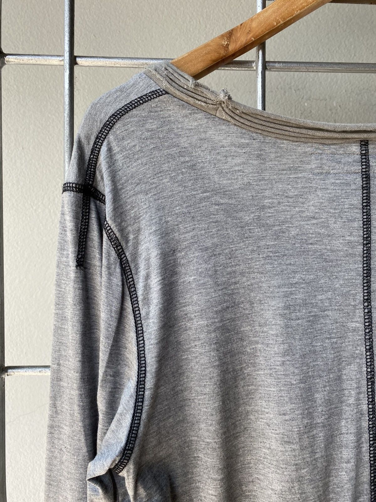 Katharine Hamnett London KATHARINE HAMNETT LONDON Gray Sheer Long-Sleeve Tee Size M / US 6-8 / IT 42-44 - 10 Thumbnail