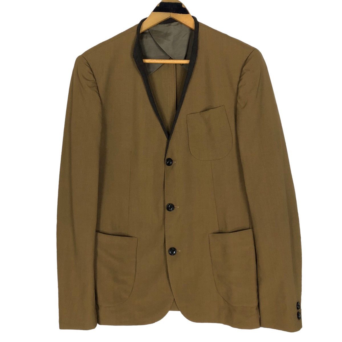 Japanese Brand Kolor Light Jacket Single Breasted Coat 13SCM-J08108 Size US M / EU 48-50 / 2 - 1 Thumbnail