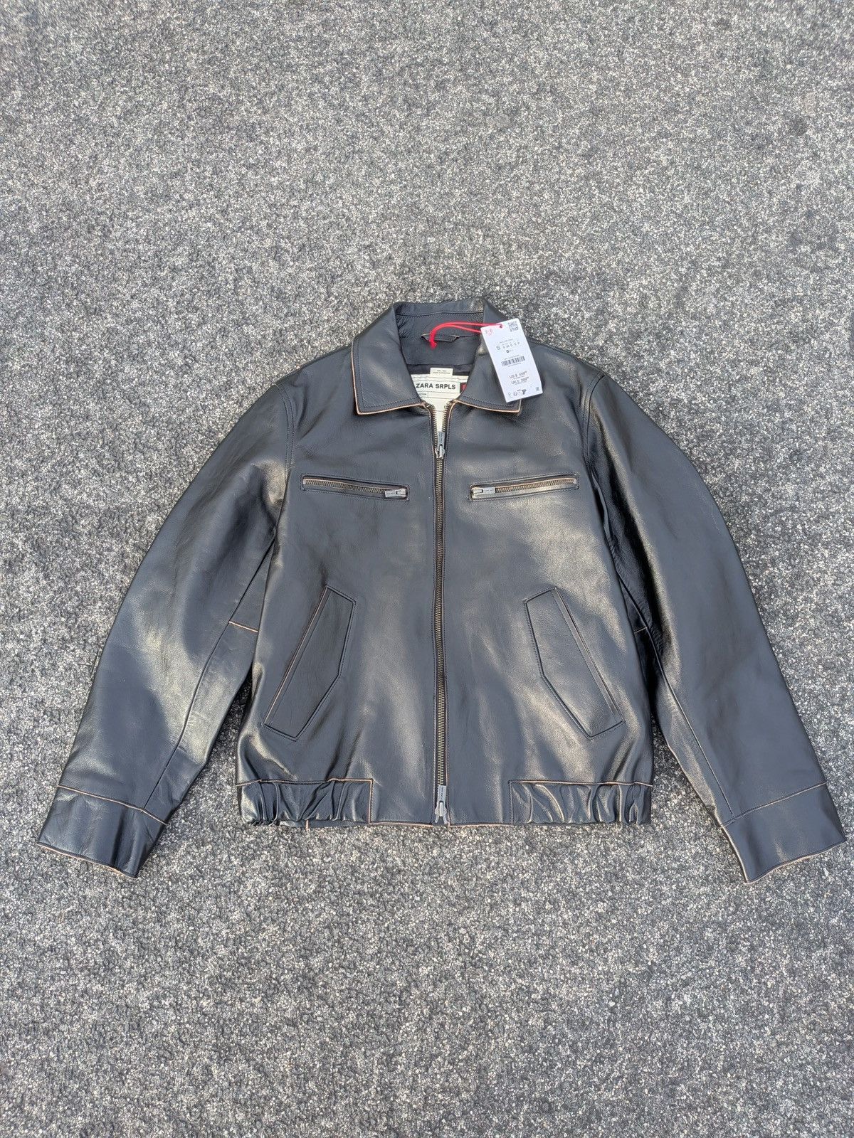 Zara LTHR BKR JKTC Size US S / EU 44-46 / 1 - 5 Thumbnail
