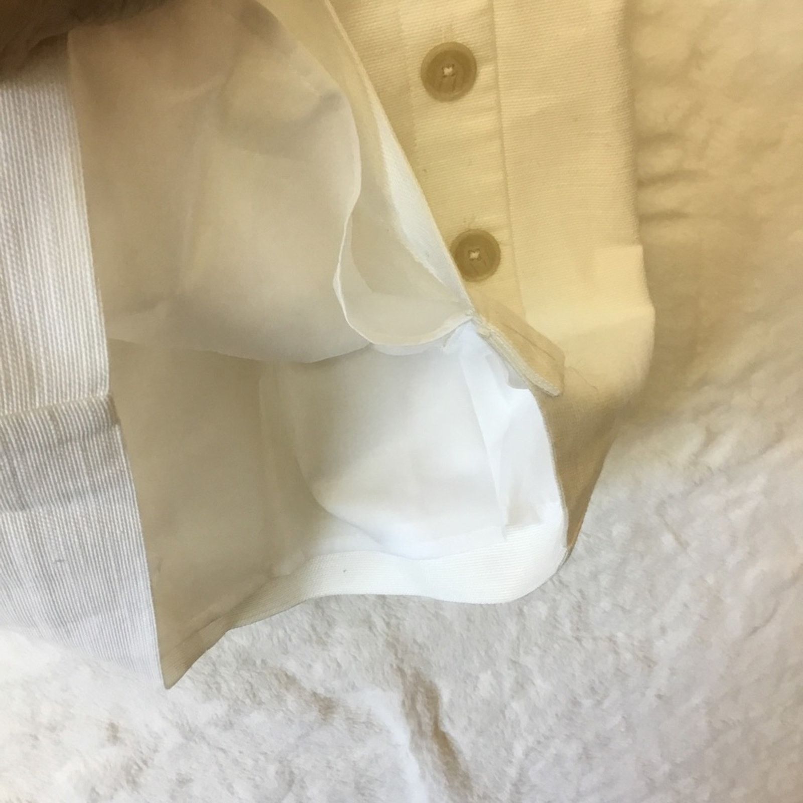 Loft Loft White Button Detail Pencil Skirt Size 27" / US 4 / IT 40 - 4 Thumbnail