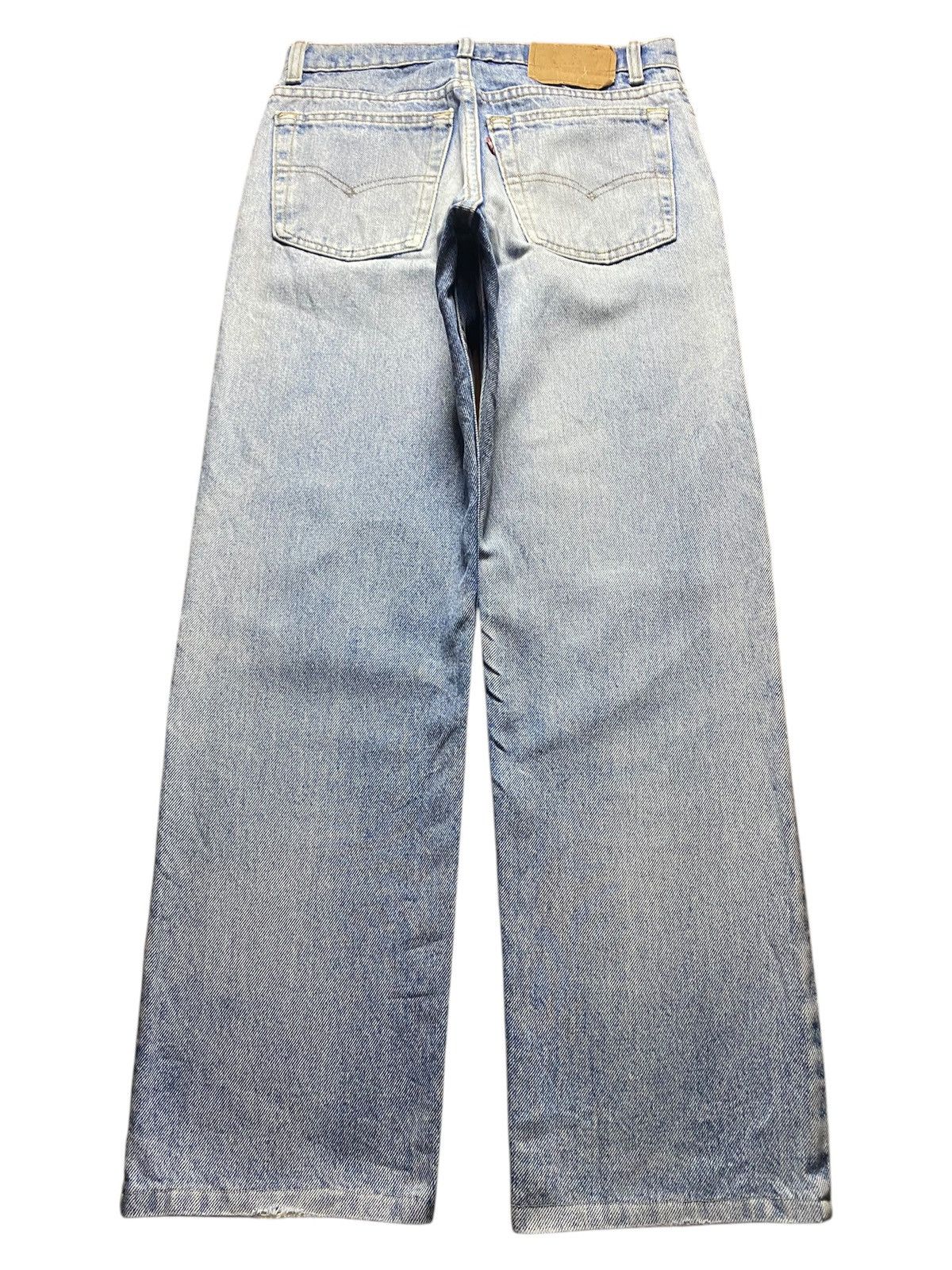 Levi's Vintage Levis 80’s Faded Wash Distressed Loose Jeans Size US 28 / EU 44 - 2 Thumbnail