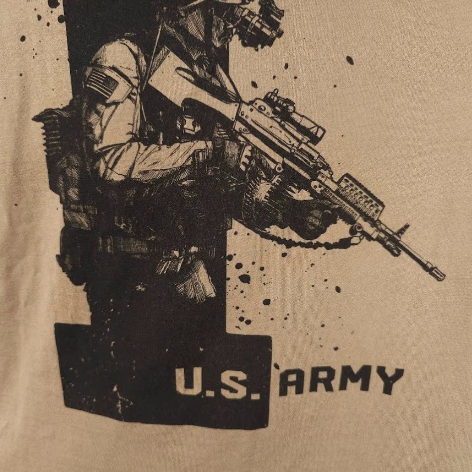 Gildan United States Army T Shirt Mens Size Medium Beige 1% US Military Recon Wear Size US M / EU 48-50 / 2 - 4 Thumbnail