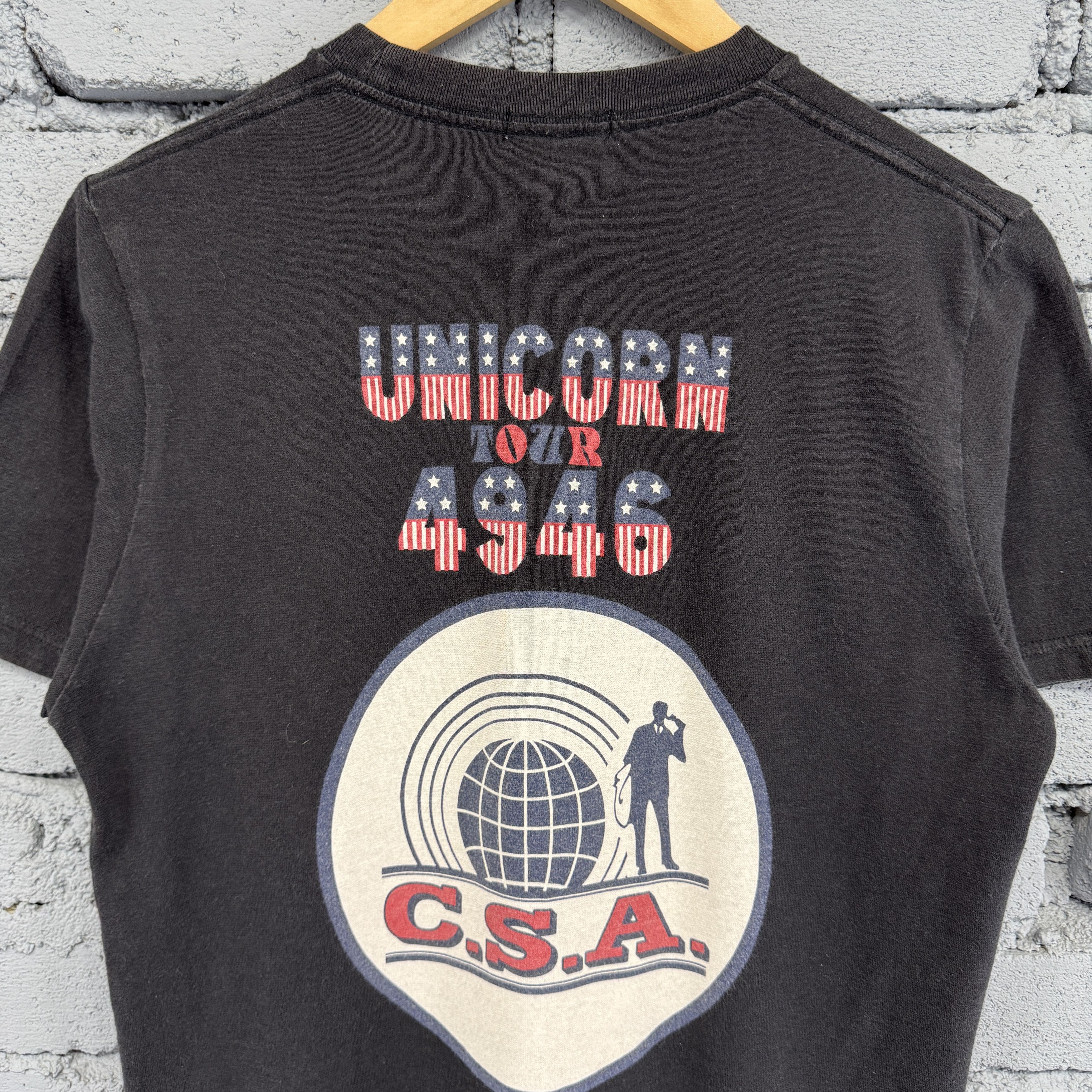 Vintage Rare Uniqlo Unicorn Tour 4946 C.S.A Sunfaded Tshirt Size US M / EU 48-50 / 2 - 7 Thumbnail