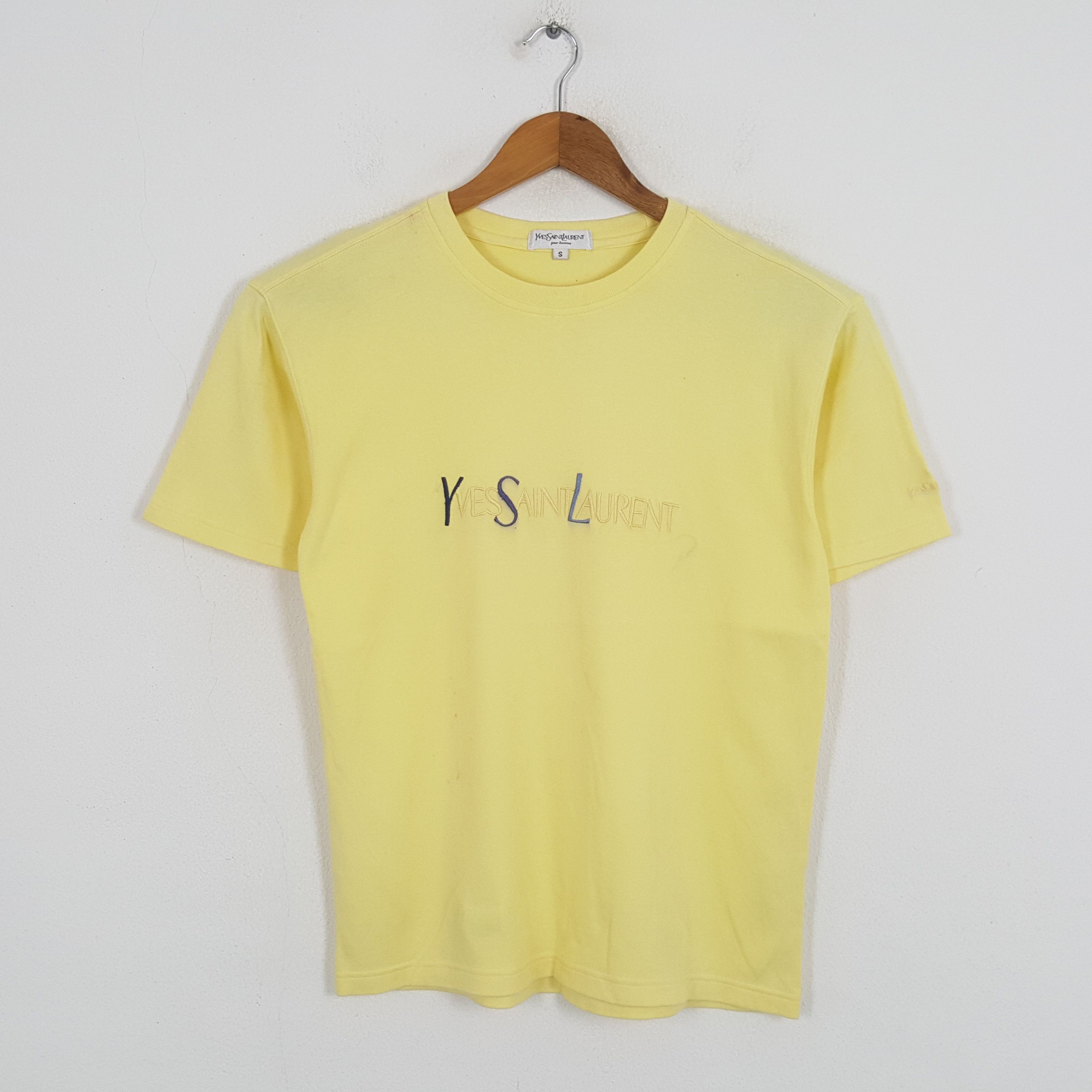 Vintage YVES SAINT LAURENT Italian Fashion Brand T-Shirt