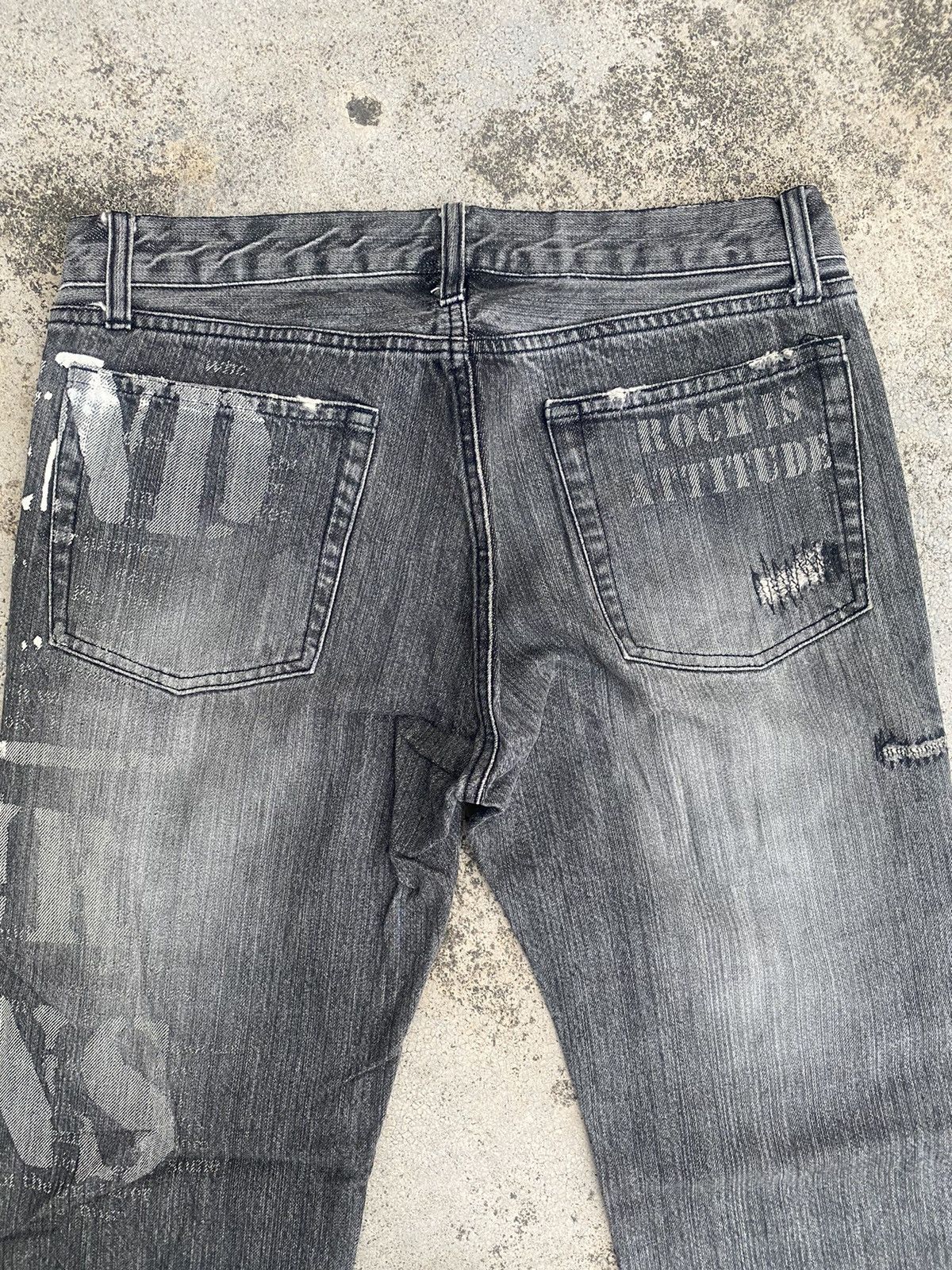 If Six Was Nine × Japanese Brand × Le Grande Bleu (L.G.B.) Flare Jeans Rupert Edge Distressed Hagi Painted Bootcut Size US 30 / EU 46 - 22 Thumbnail