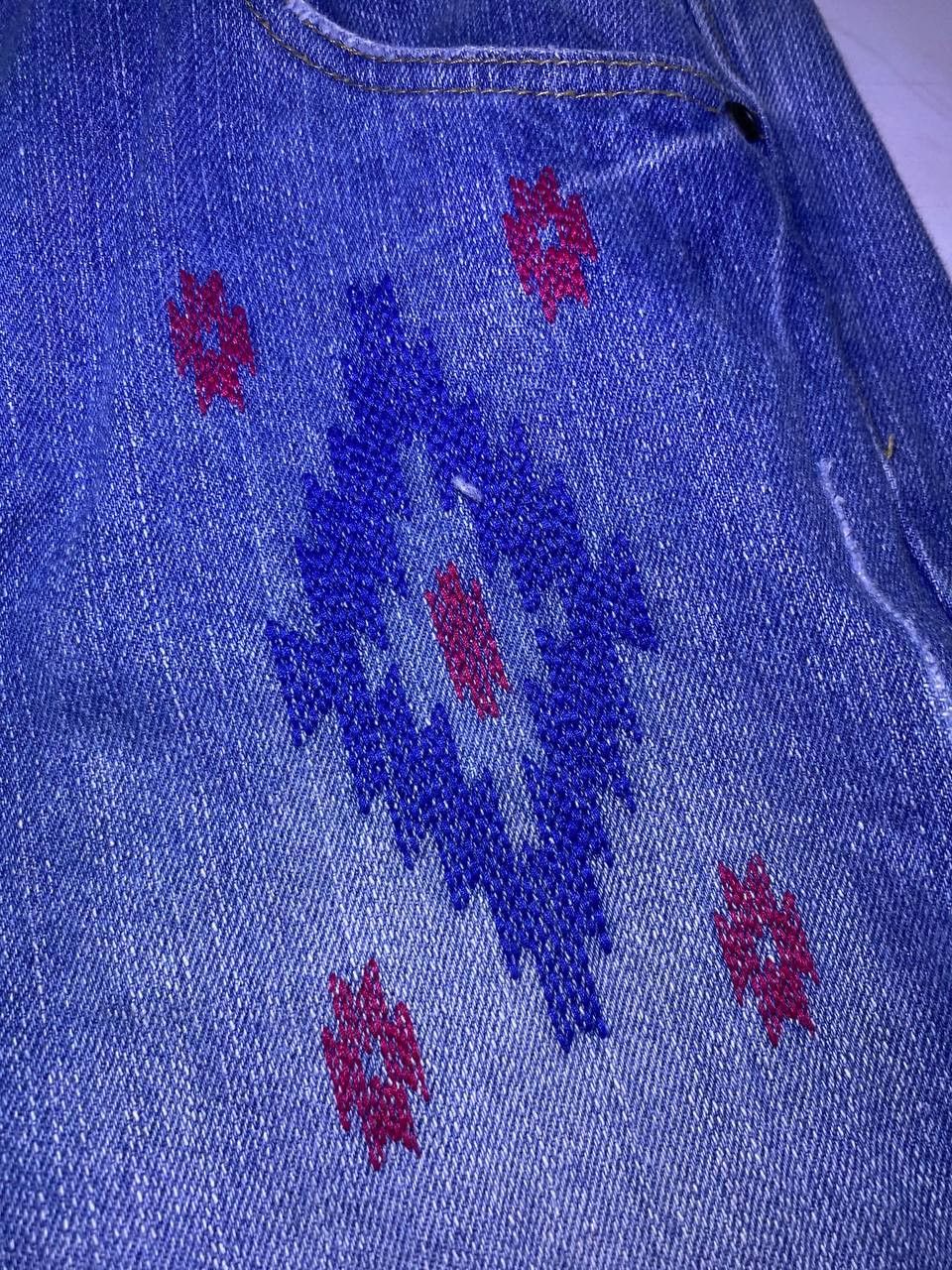 Japanese Brand vintage titicaca navajo design denim Size US 32 / EU 48 - 4 Thumbnail