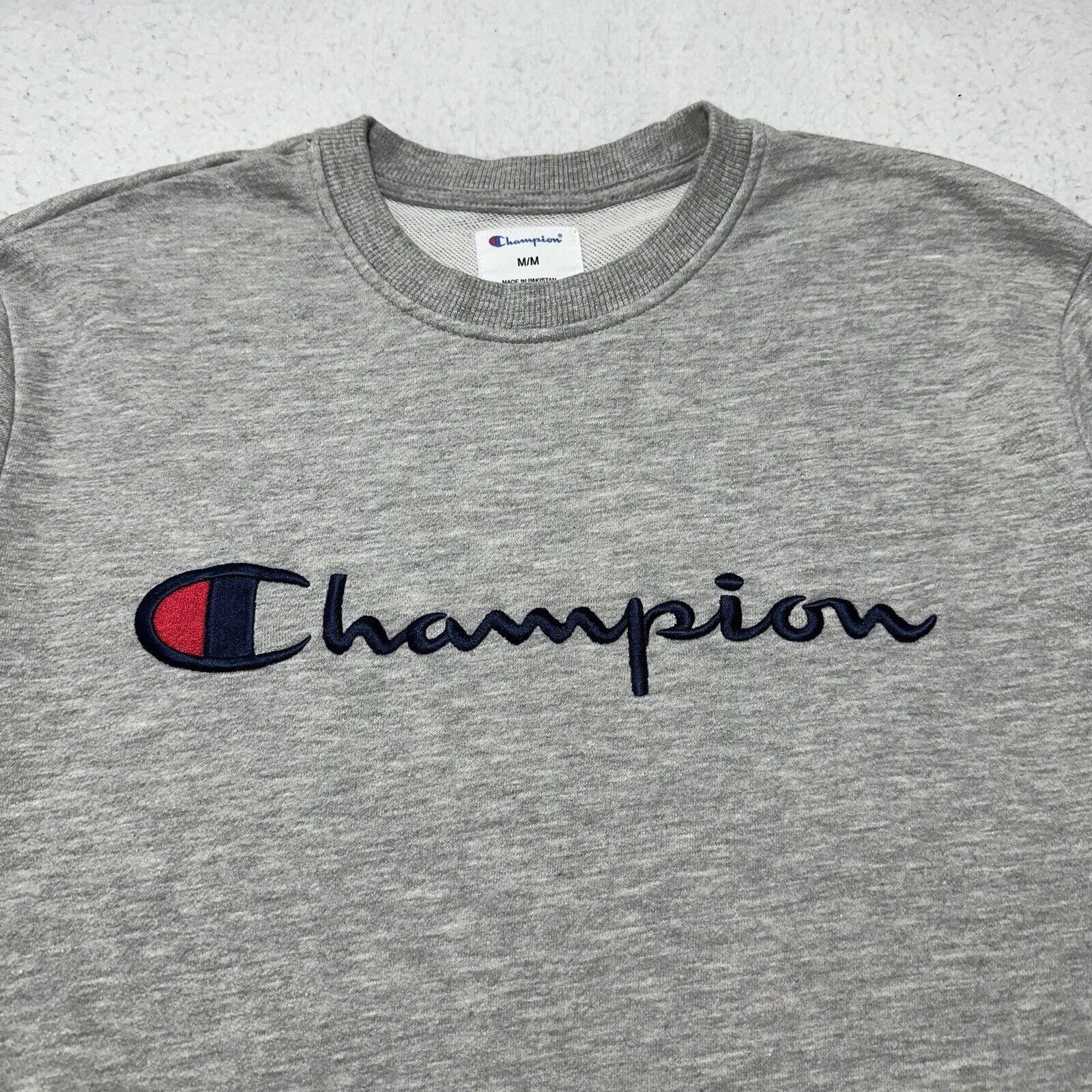 Champion Champion Medium Crewneck Sweatshirt Gray Pullover Logo Size US M / EU 48-50 / 2 - 2 Thumbnail