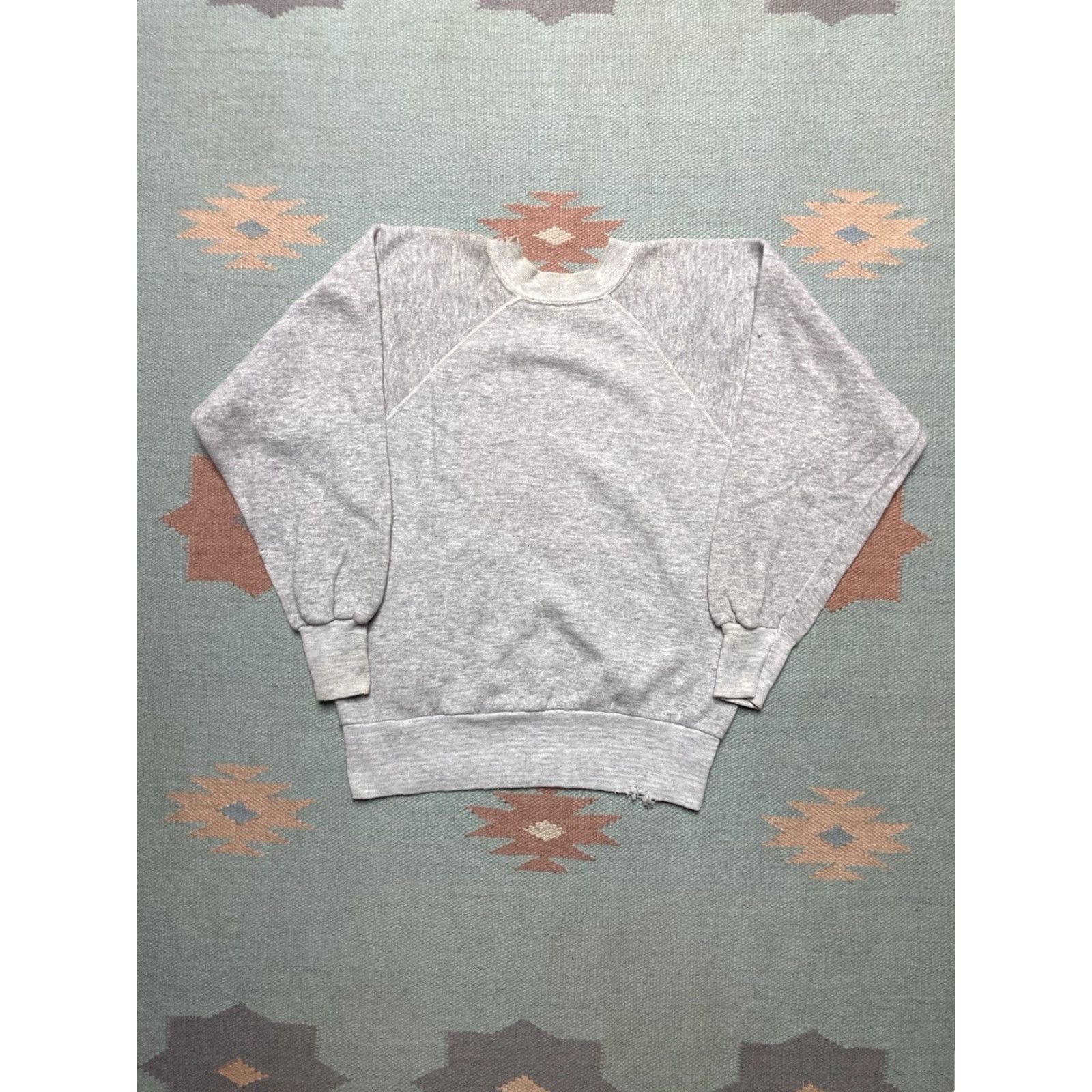 Vintage VINTAGE Sweatshirt Crewneck 70s USA Olympics Distressed Gray Small Mens | USA Theme | Pullover Size US S / EU 44-46 / 1 - 5 Thumbnail