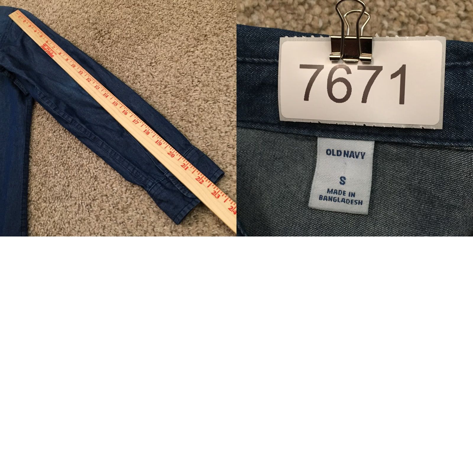 Old Navy Old Navy Shirt Dress Small Blue Long Sleeve Knee Length Button Collared Dress Women S Blue Shirt Dress Women S Size S / US 4 / IT 40 - 8 Thumbnail