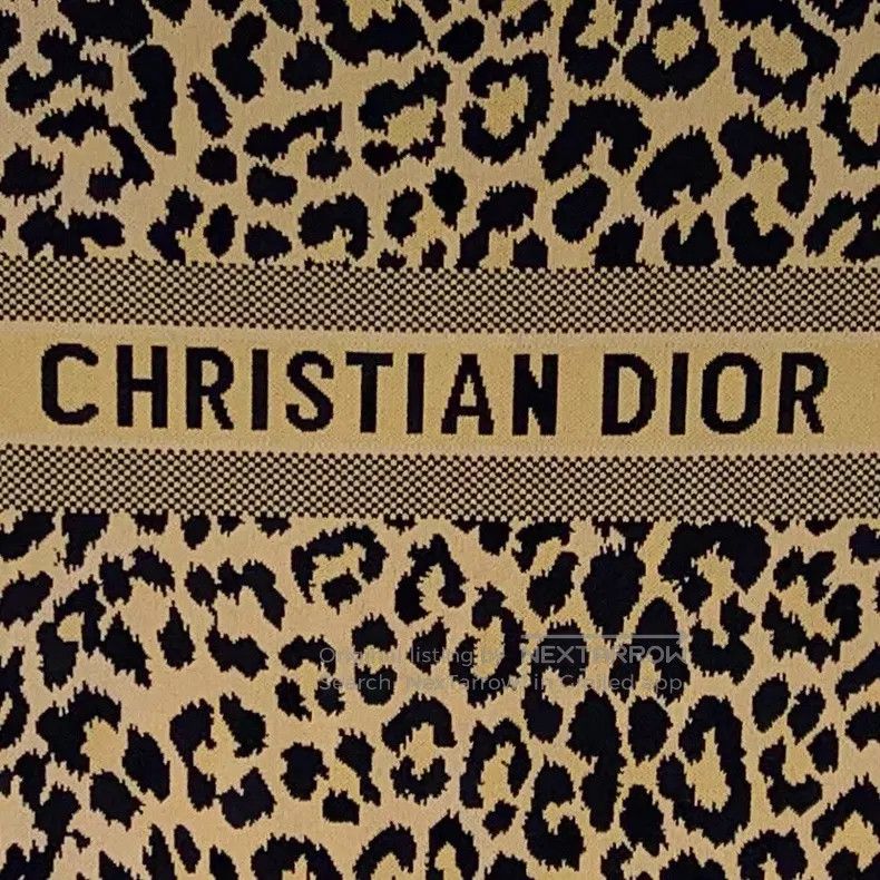 Dior Dior Brown leopard-print round-neck zipper long-sleeved kn Size XS / US 0-2 / IT 36-38 - 5 Thumbnail