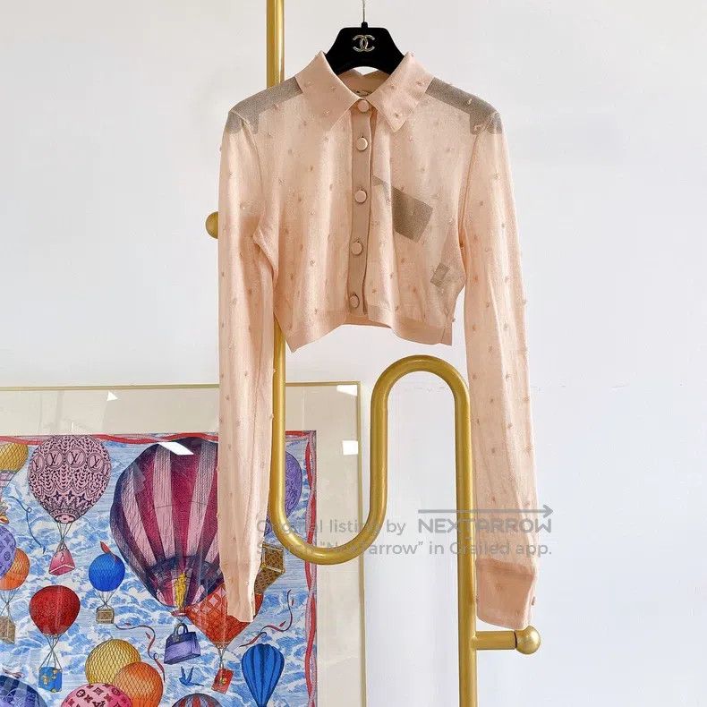 Fendi Fendi Women's Beige Cardigan Size S / US 4 / IT 40 - 2 Thumbnail