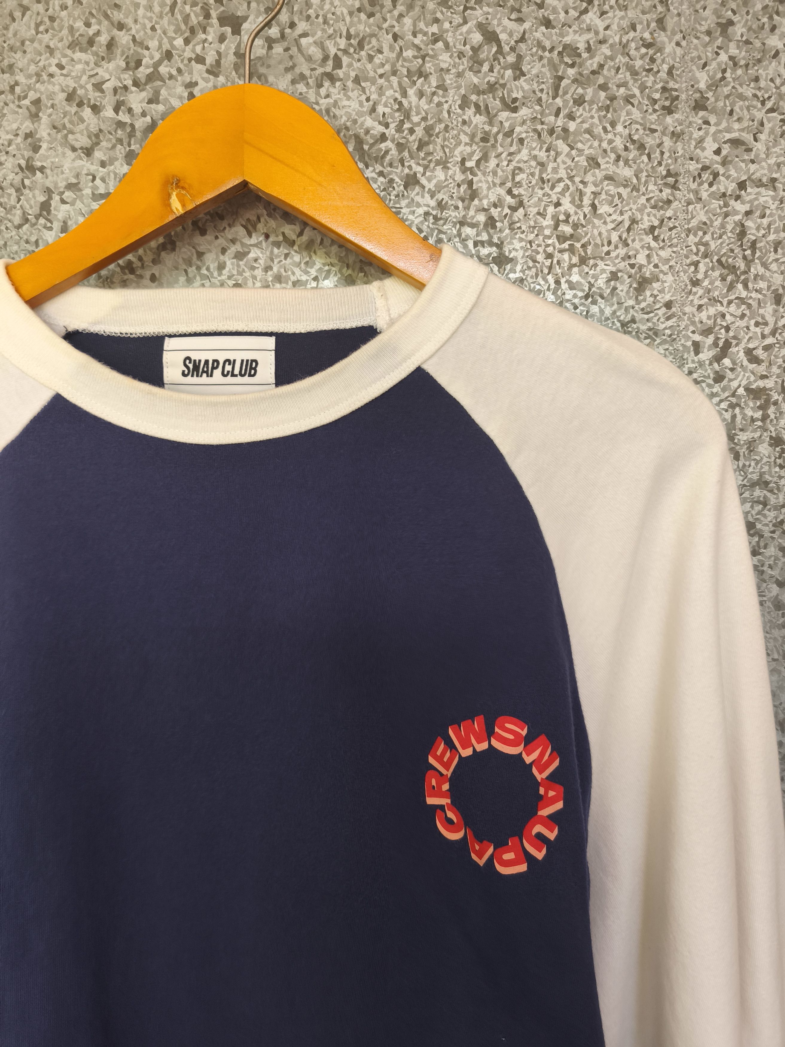 Japanese Brand 🔥 Snap Club t shirt raglan Naupa Crews Size US L / EU 52-54 / 3 - 1 Thumbnail